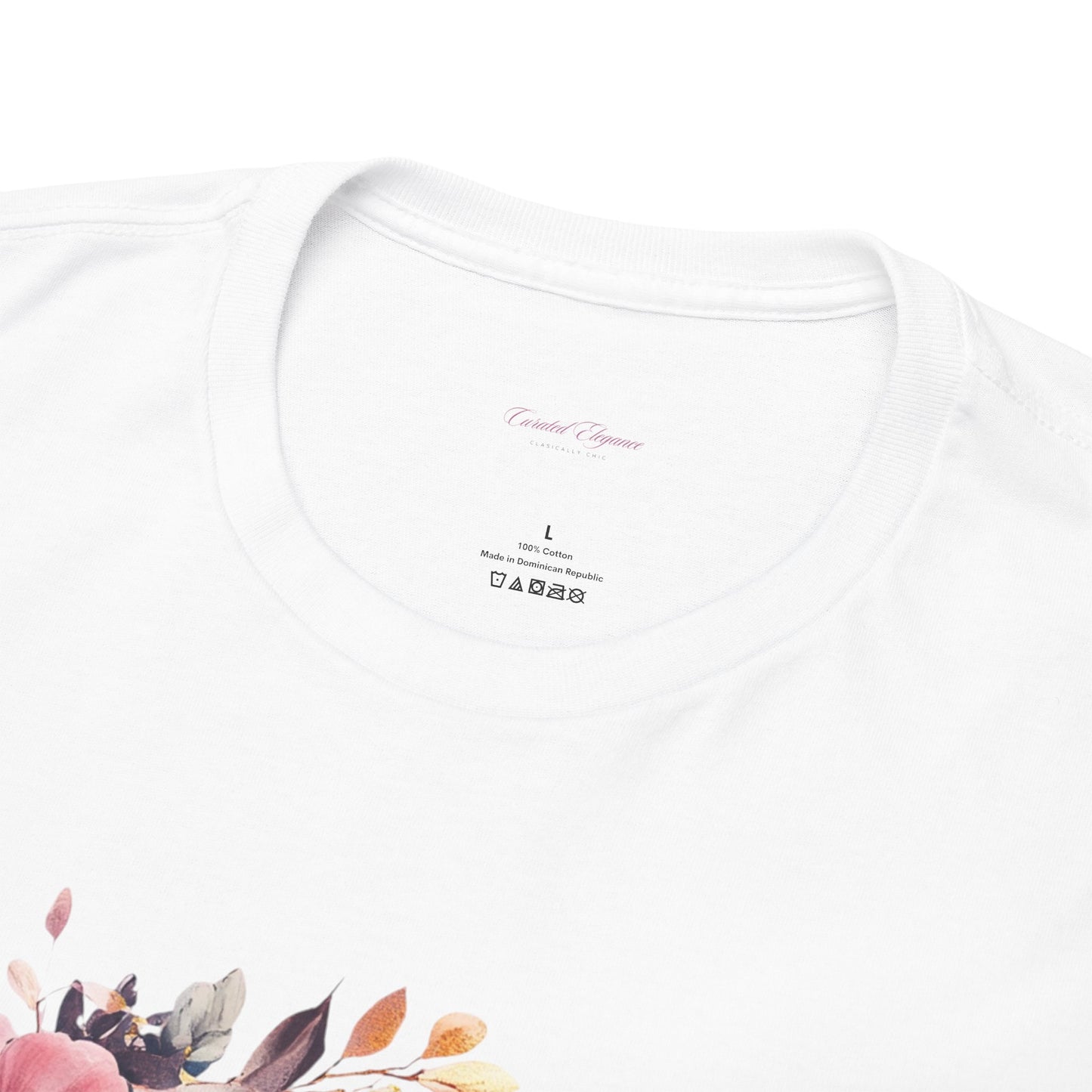 Blooming with Grace Unisex Heavy Cotton Tee - Floral Design T-Shirt for Spring