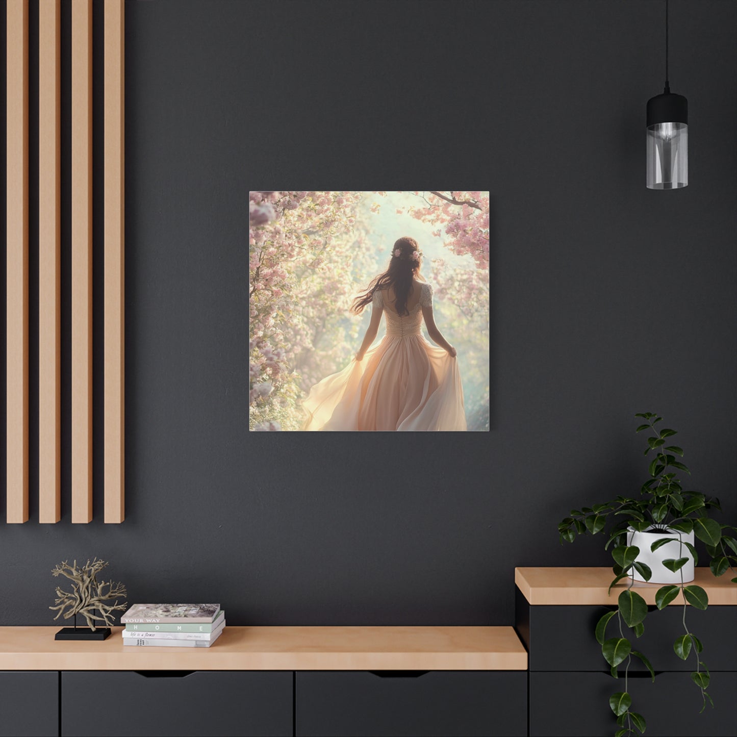 Running through the Woods Canvas Print - Whimsical Art for Home Decor