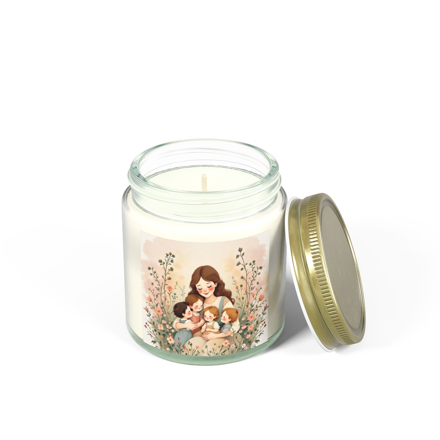 "A Mother's Love" Scented Candles, Mother's Day Design, Coconut Apricot Wax