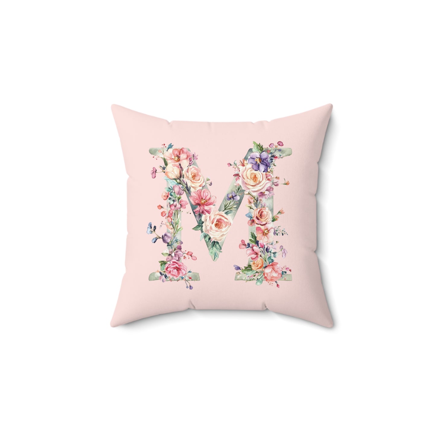 "M for Mum" Initial Throw Pillow - Stylish Home Decor