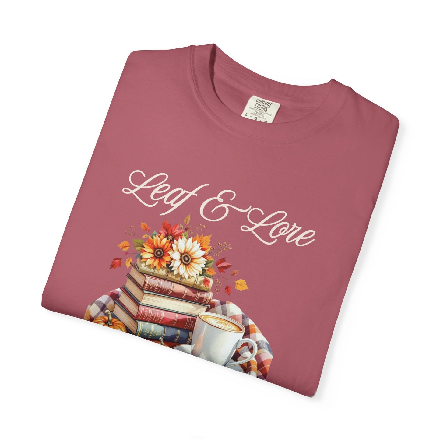 Cozy Book Lover Tee Unisex T-shirt Literary Apparel Leaf and Lore Readers' Society Autumn Vibes Gift Comfort Colours Shirt