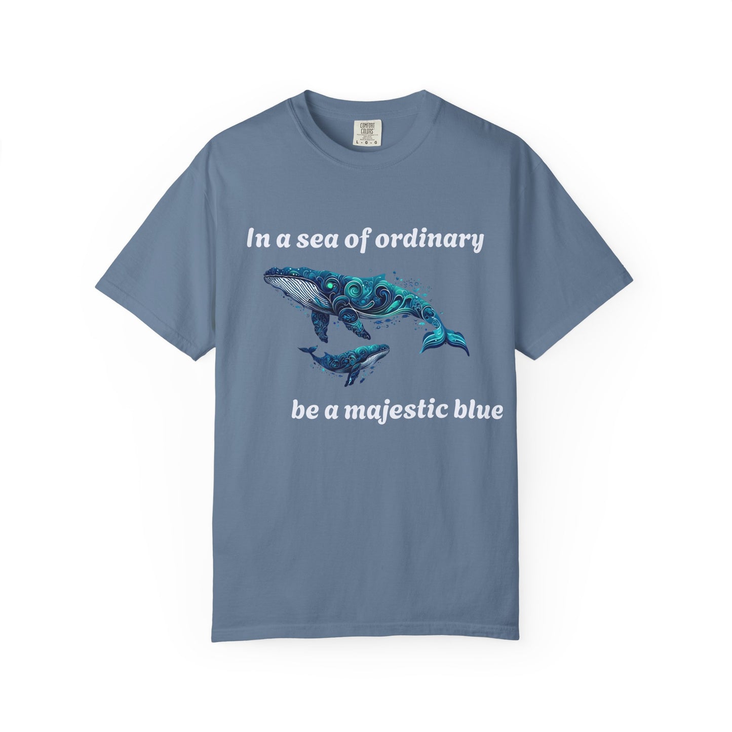 Blue Whale Unisex T-shirt with Inspirational Quote