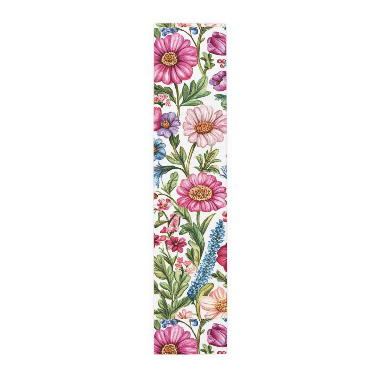 Botanical Floral Table Runner – Elegant Cotton & Poly Design for Any Occasion