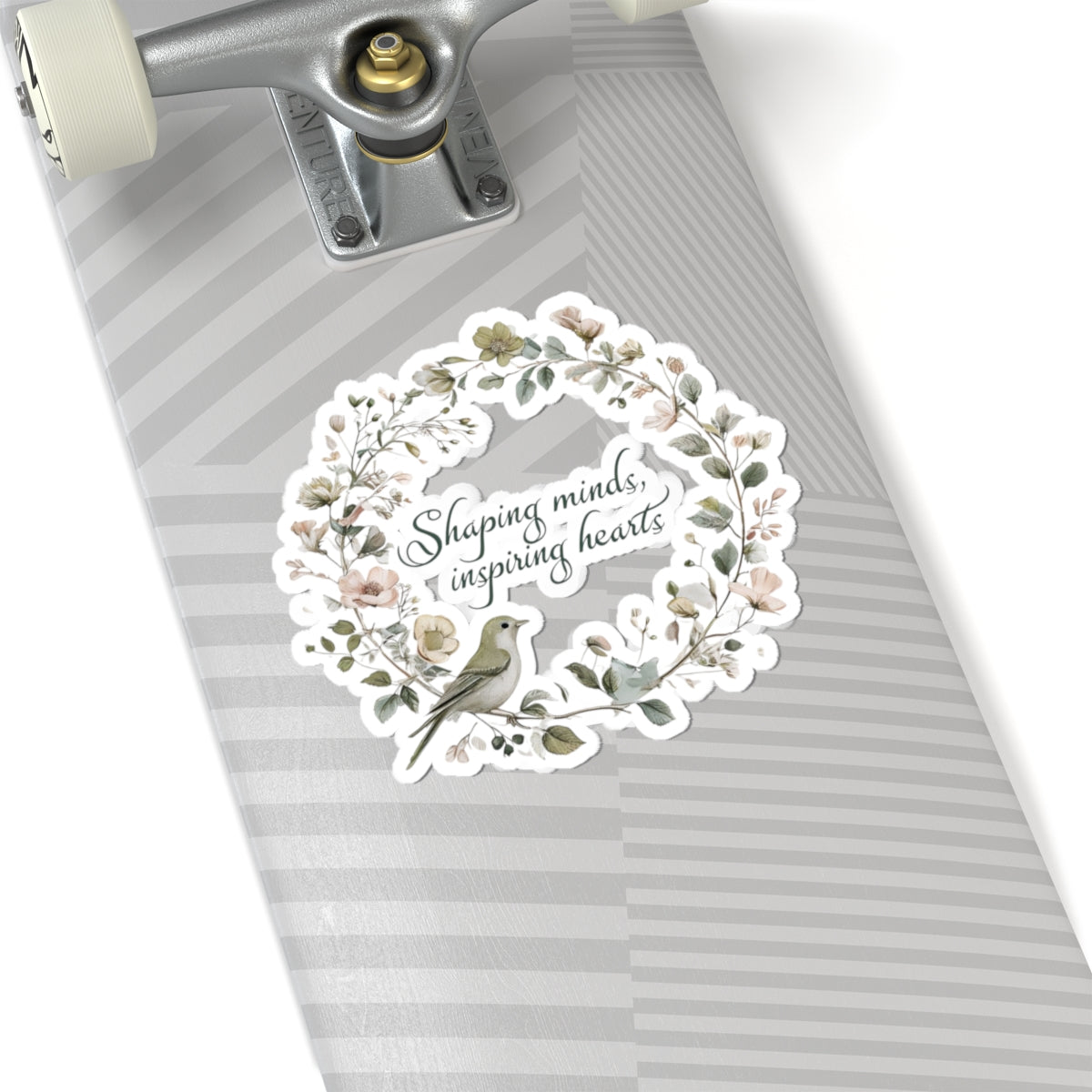 Inspirational Stickers for Teachers, Shaping Minds Inspiring Hearts, Laptop Decals, Teacher Gift, Classroom Decor, Journal Stickers
