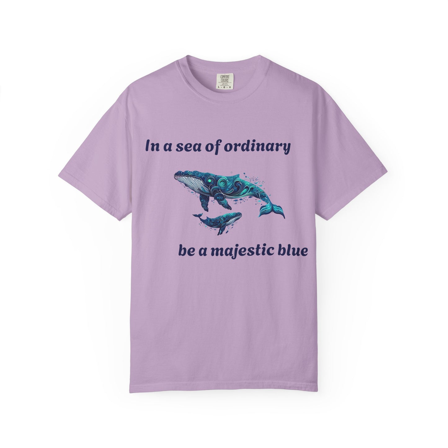 Blue Whale Unisex T-shirt with Inspirational Quote