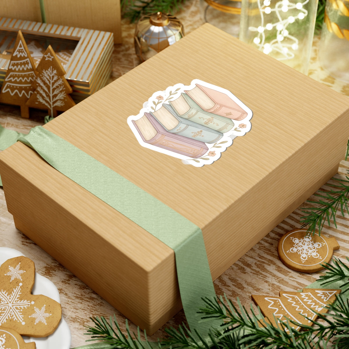 Charming Book Stack Stickers | Literary Decor, Book Lover Gifts, Journal Accents, Teacher Gift, Laptop Stickers, Reading Enthusiast Decor