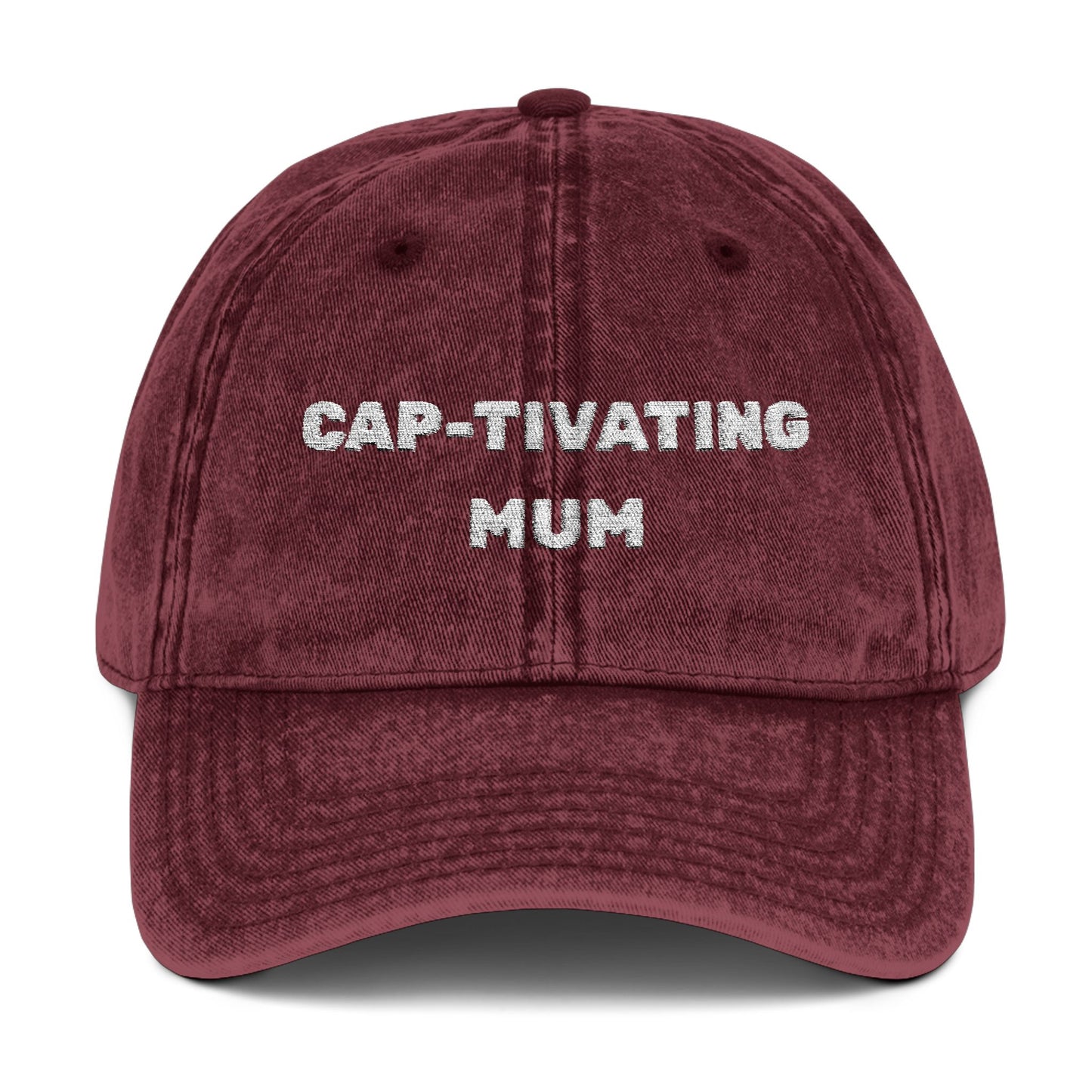 Vintage Embroidered Cap - CAP-TIVATING MUM