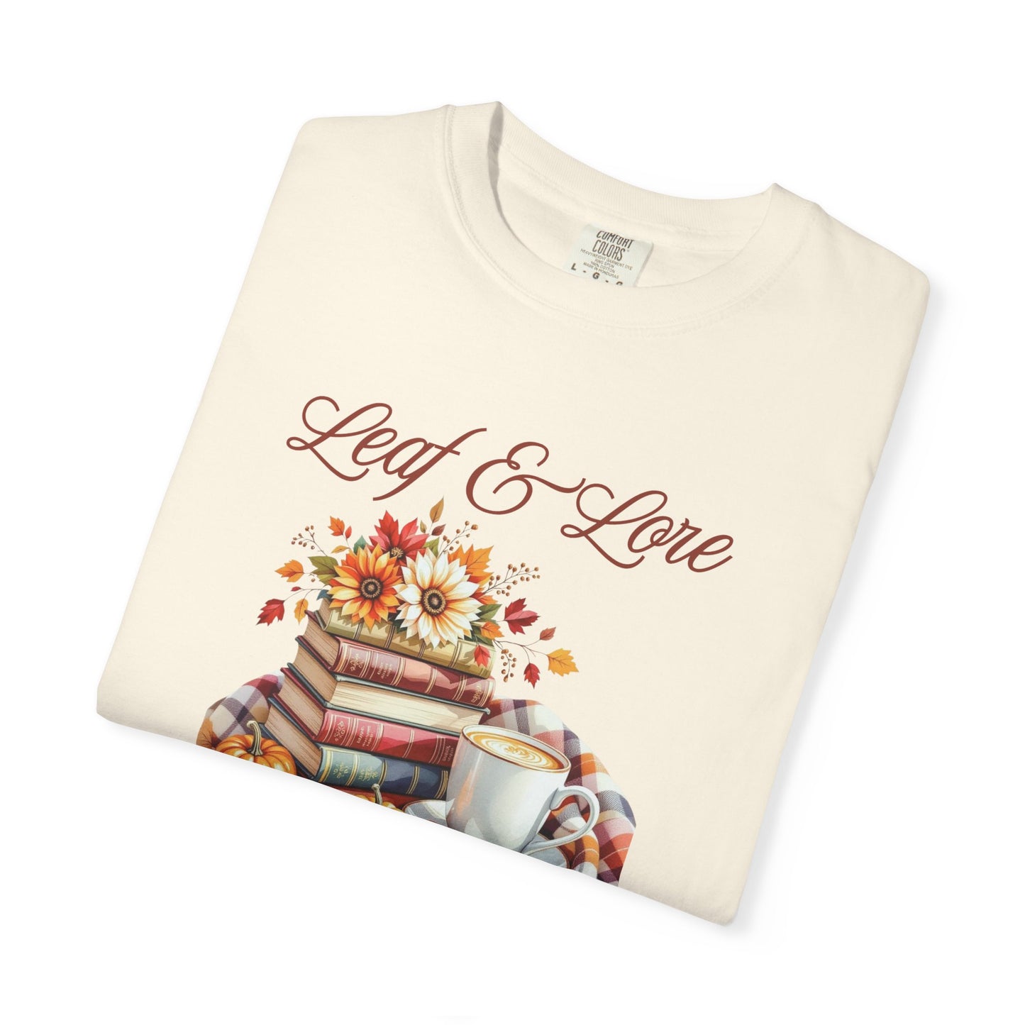 Cozy Book Lover Tee Unisex T-shirt Literary Apparel Leaf and Lore Readers' Society Autumn Vibes Gift Comfort Colours Shirt
