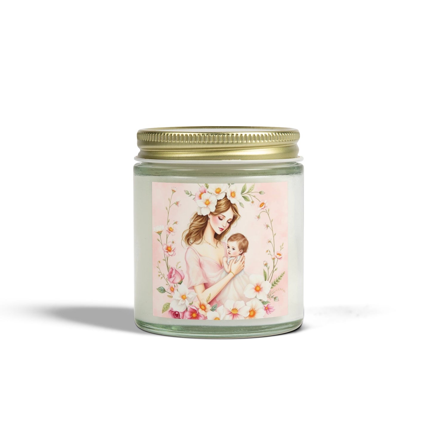 "A Mother's Embrace" Scented Candle - Coconut Apricot Wax (4oz, 9oz)