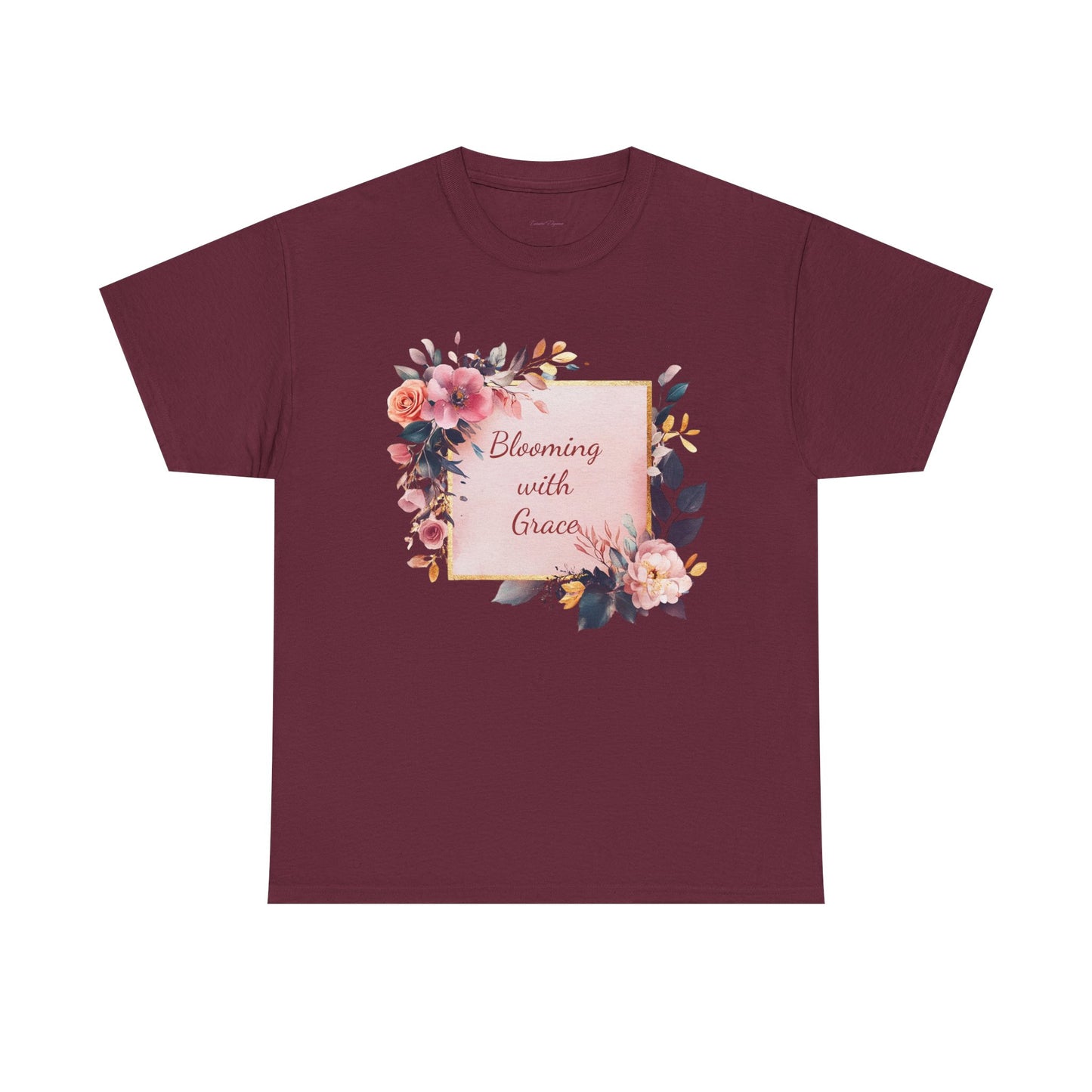 Blooming with Grace Unisex Heavy Cotton Tee - Floral Design T-Shirt for Spring