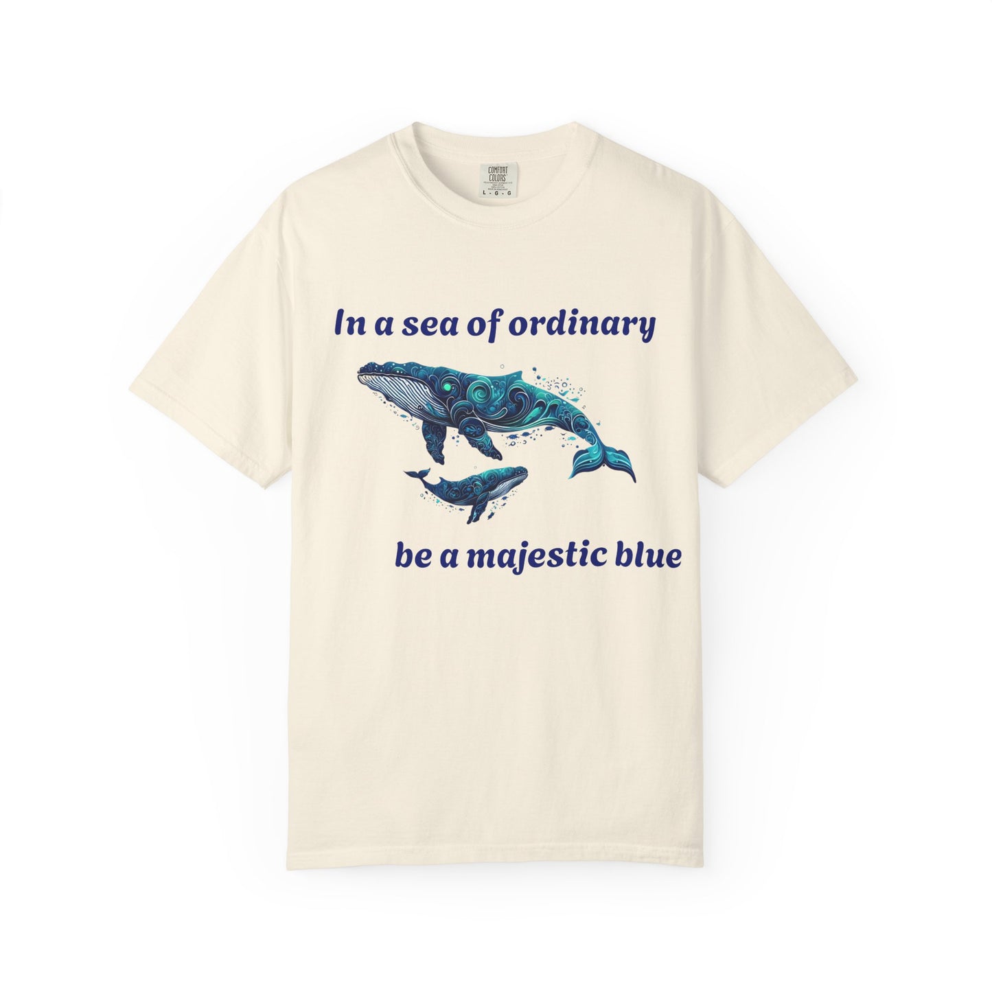Blue Whale Unisex T-shirt with Inspirational Quote
