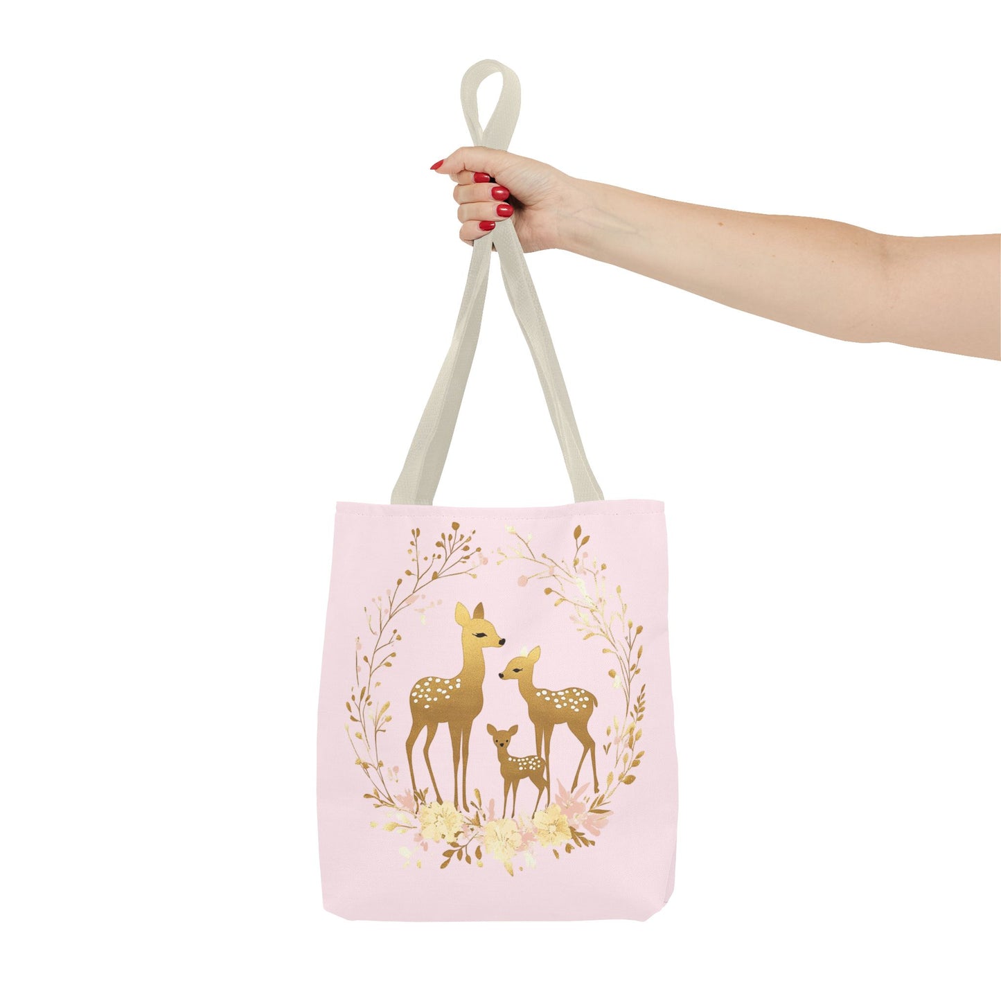 Elegant Floral Deer Tote Bag - Cute & Stylish Eco-Friendly Shopping Bag