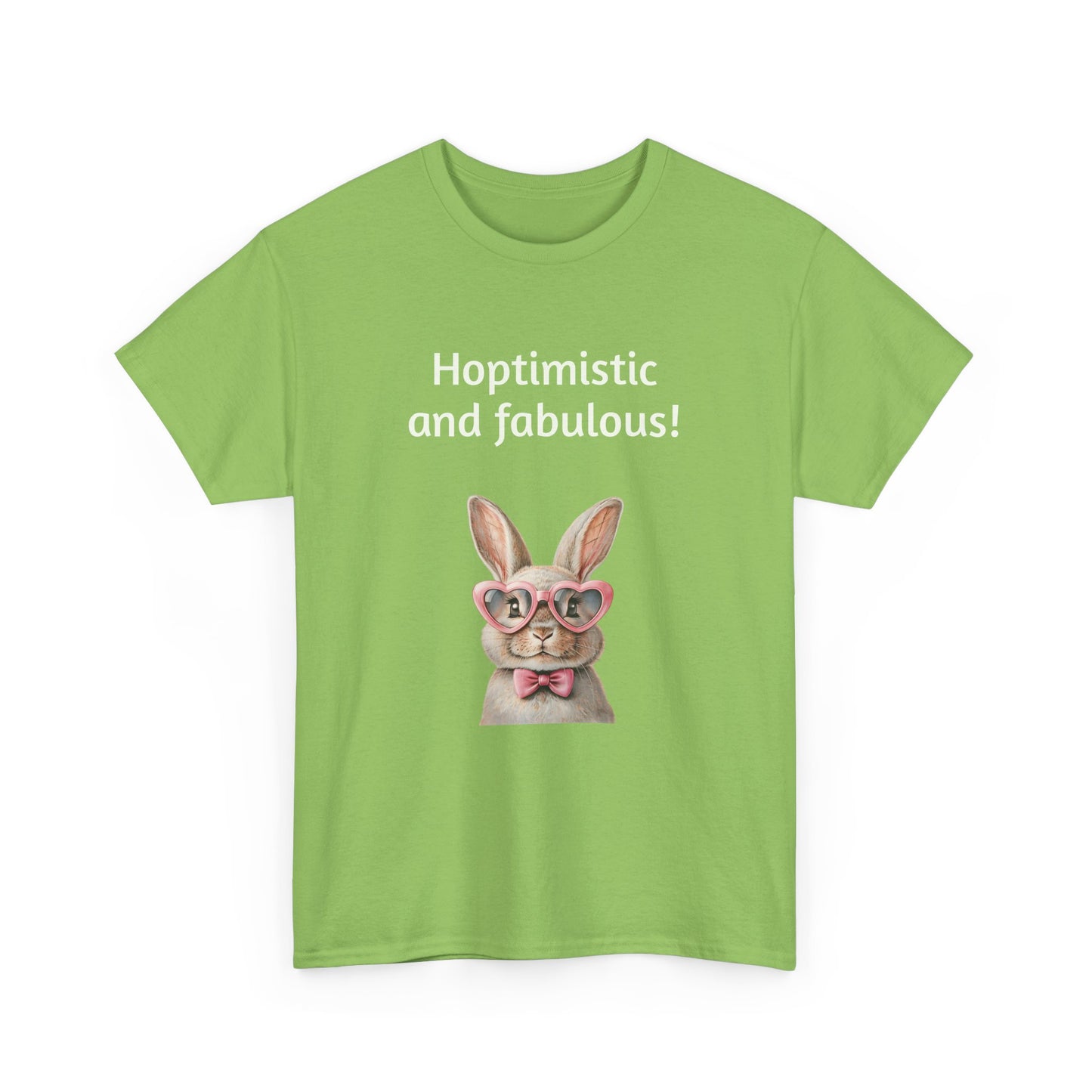 Hoptimistic and Fabulous Unisex Heavy Cotton Tee