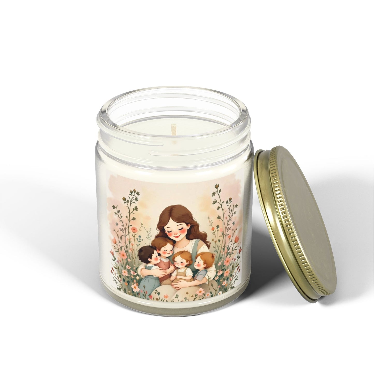 "A Mother's Love" Scented Candles, Mother's Day Design, Coconut Apricot Wax