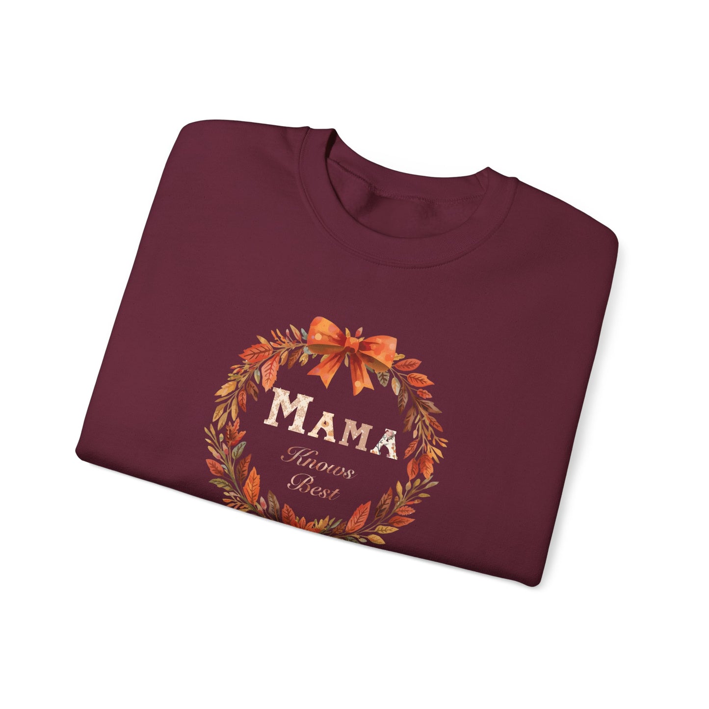Autumn Mama Crewneck Sweatshirt Fall Vibes Autumn Sweatshirt Gift for Moms Thanksgiving Holiday Apparel Warm Layering Fall Comfort Apparel