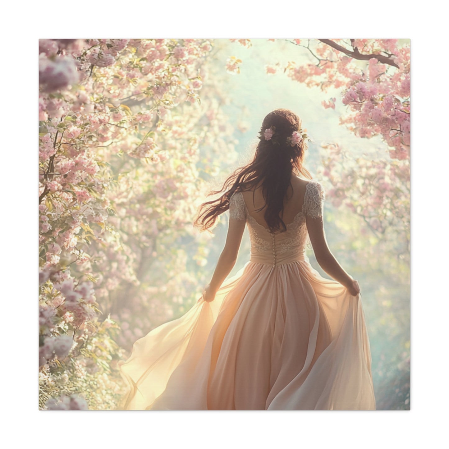 Running through the Woods Canvas Print - Whimsical Art for Home Decor
