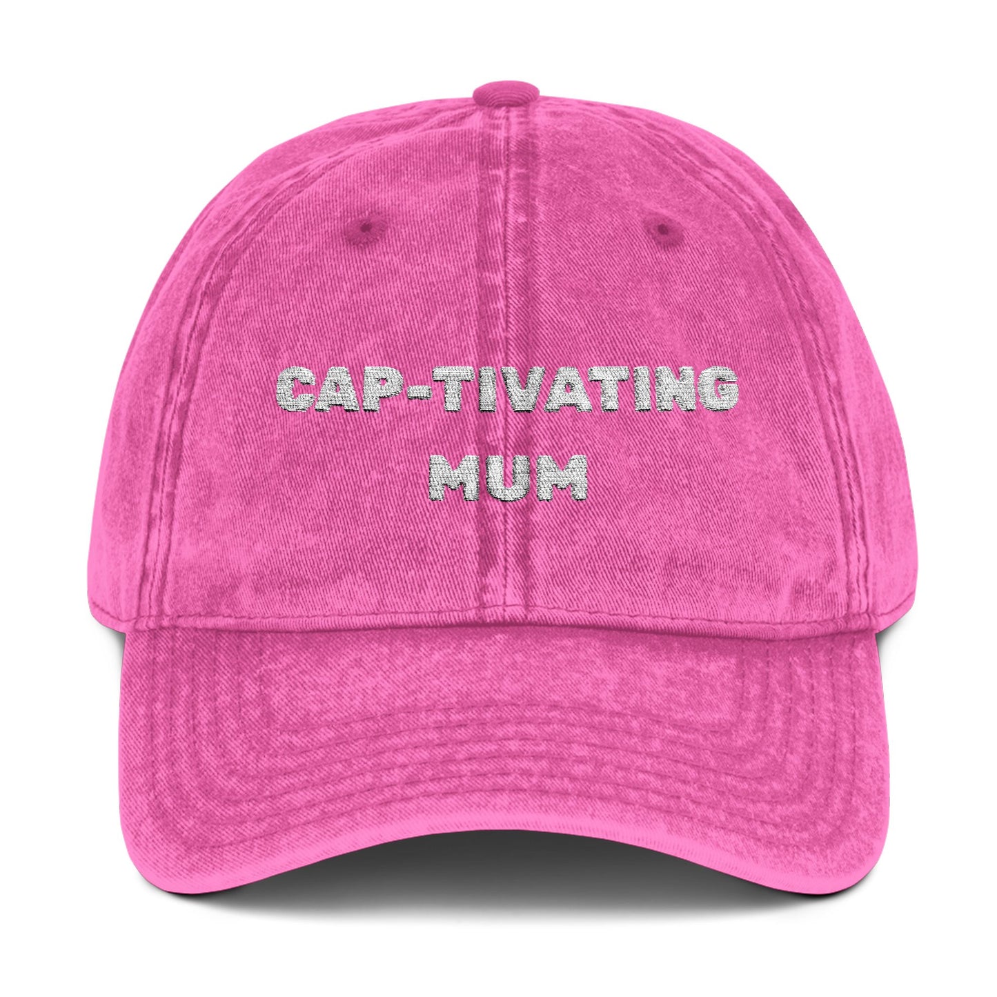 Vintage Embroidered Cap - CAP-TIVATING MUM