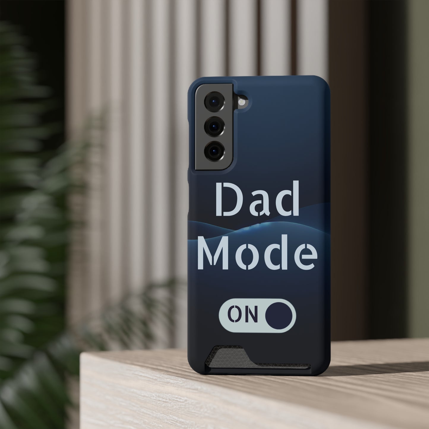 Dad Mode Phone Case with Card Holder - Perfect Gift for Dads, Tech Accessory, Father's Day, Functional Phone Cover, Stylish Dad Gear