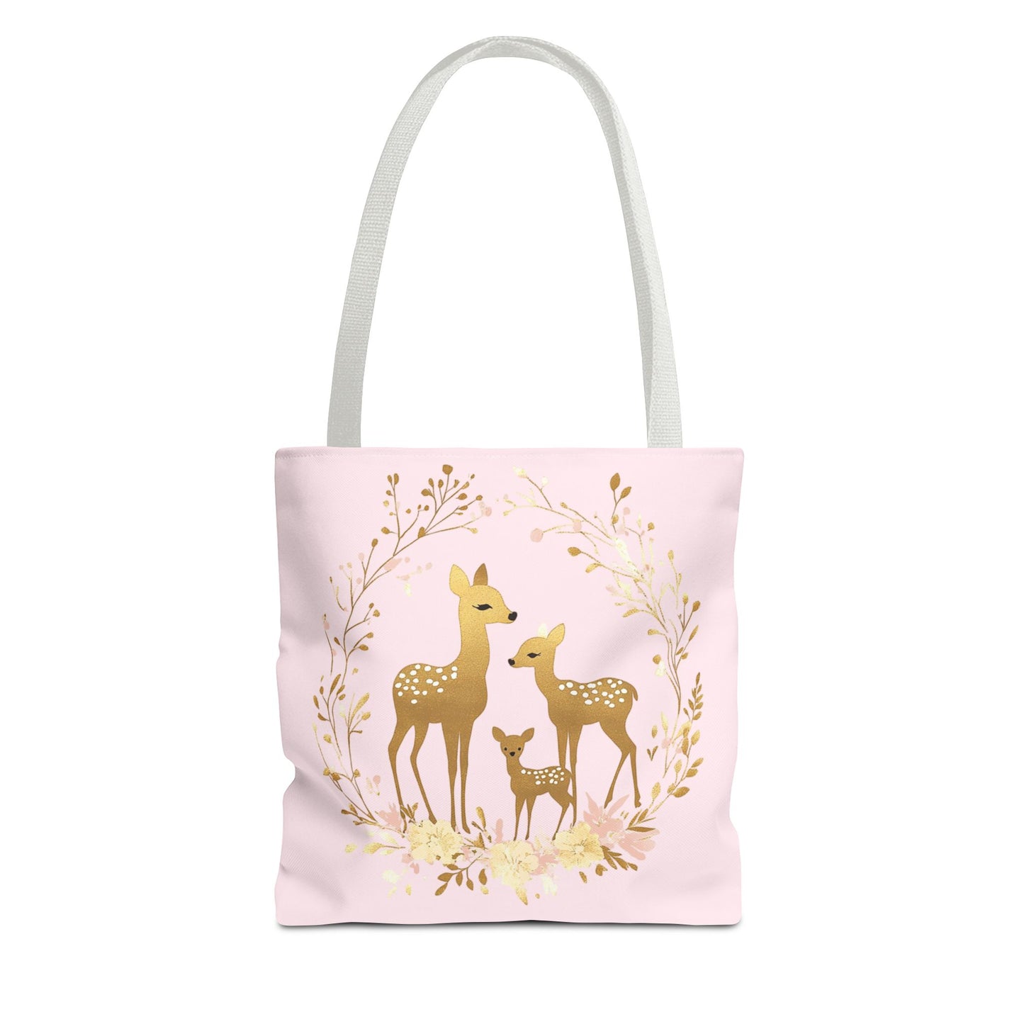 Elegant Floral Deer Tote Bag - Cute & Stylish Eco-Friendly Shopping Bag