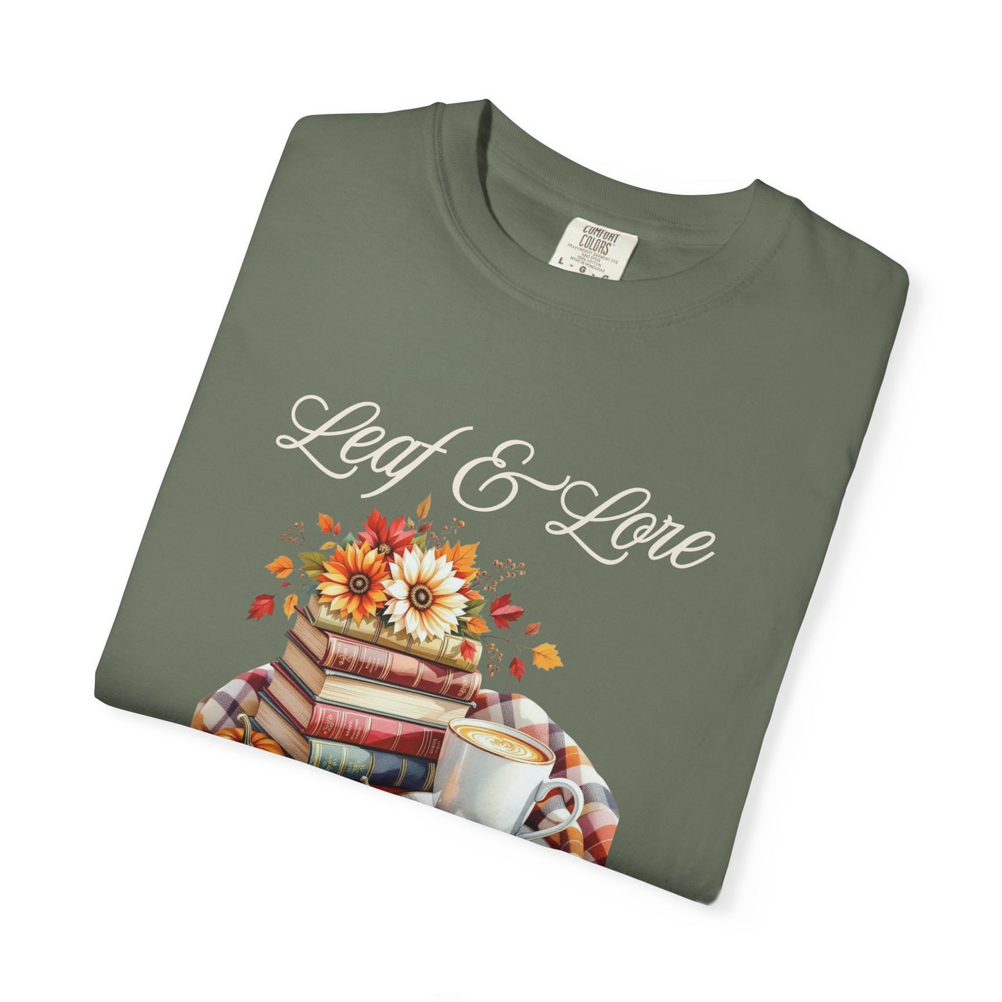 Cozy Book Lover Tee Unisex T-shirt Literary Apparel Leaf and Lore Readers' Society Autumn Vibes Gift Comfort Colours Shirt