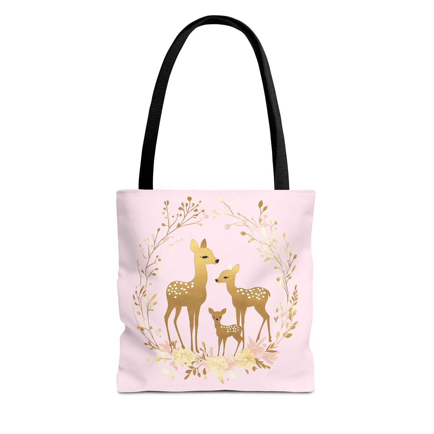 Elegant Floral Deer Tote Bag - Cute & Stylish Eco-Friendly Shopping Bag