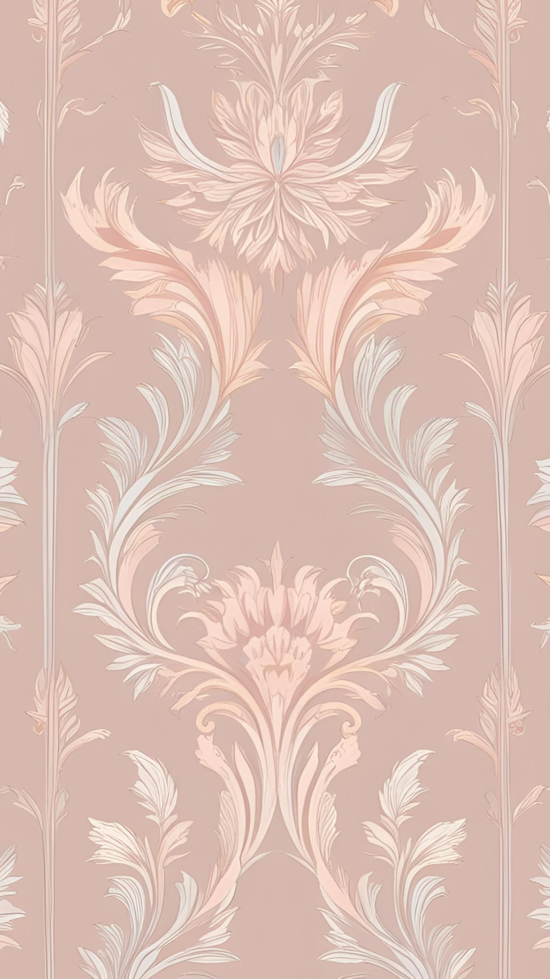 #14 Pink and Blue Vintage Wallpaper