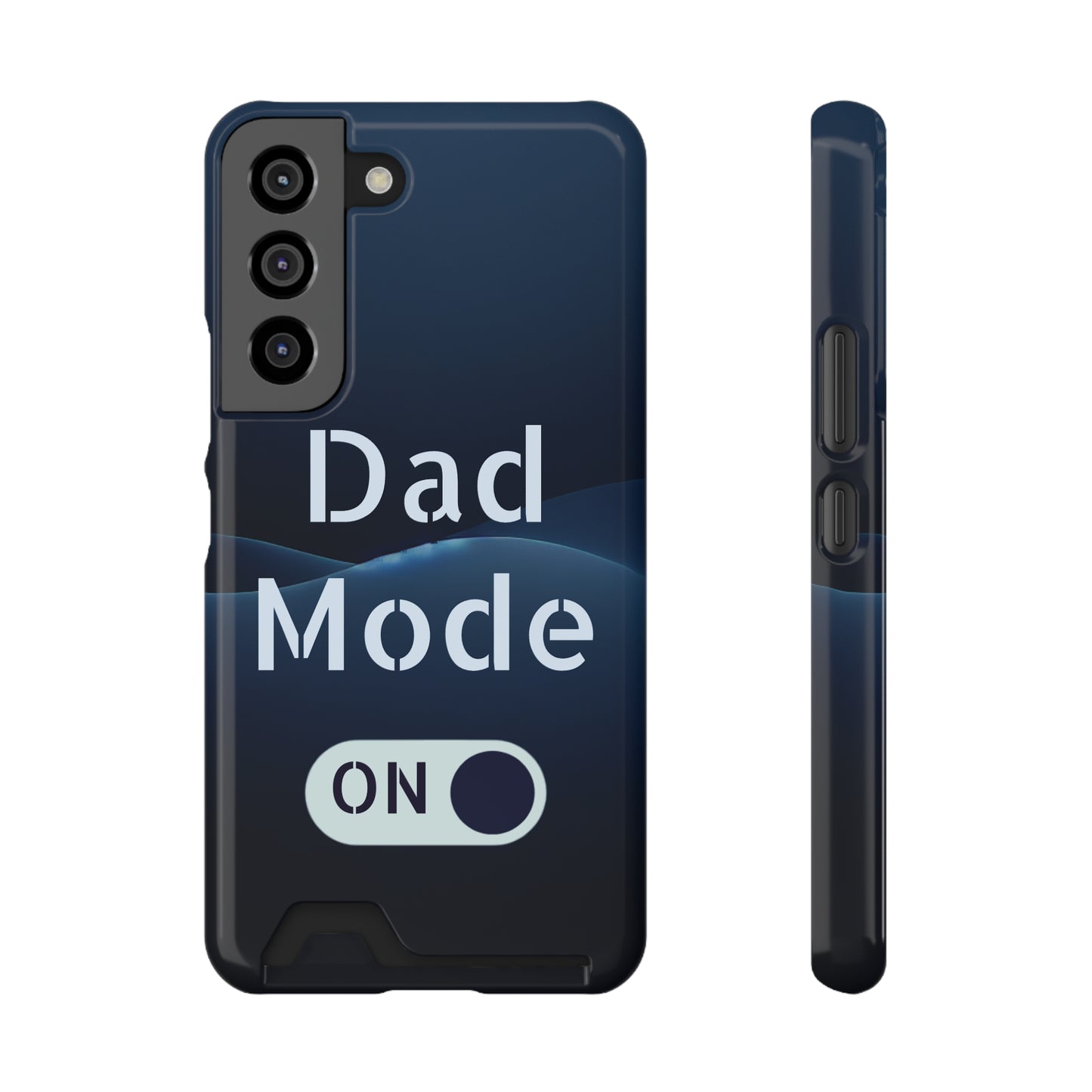 Dad Mode Phone Case with Card Holder - Perfect Gift for Dads, Tech Accessory, Father's Day, Functional Phone Cover, Stylish Dad Gear