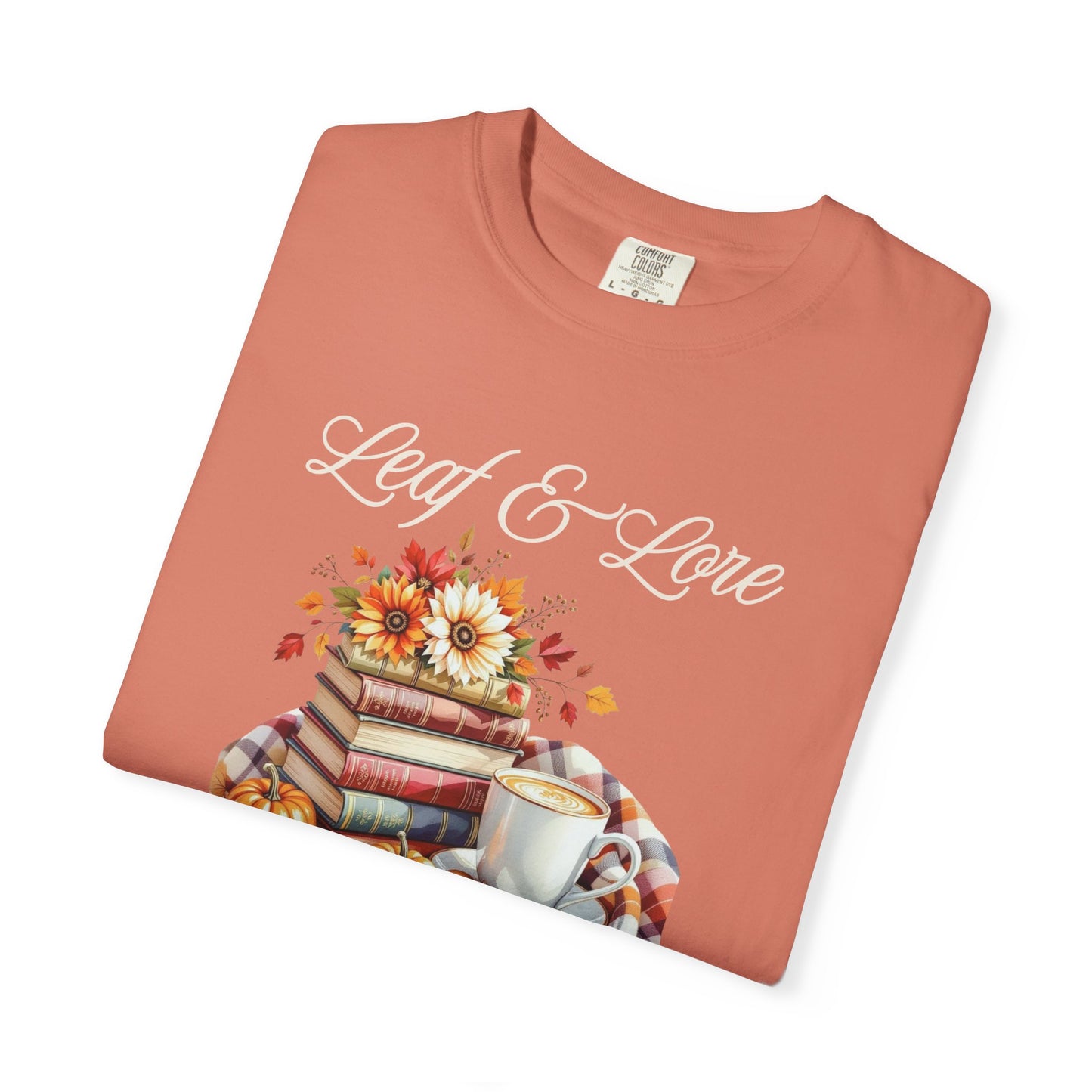 Cozy Book Lover Tee Unisex T-shirt Literary Apparel Leaf and Lore Readers' Society Autumn Vibes Gift Comfort Colours Shirt
