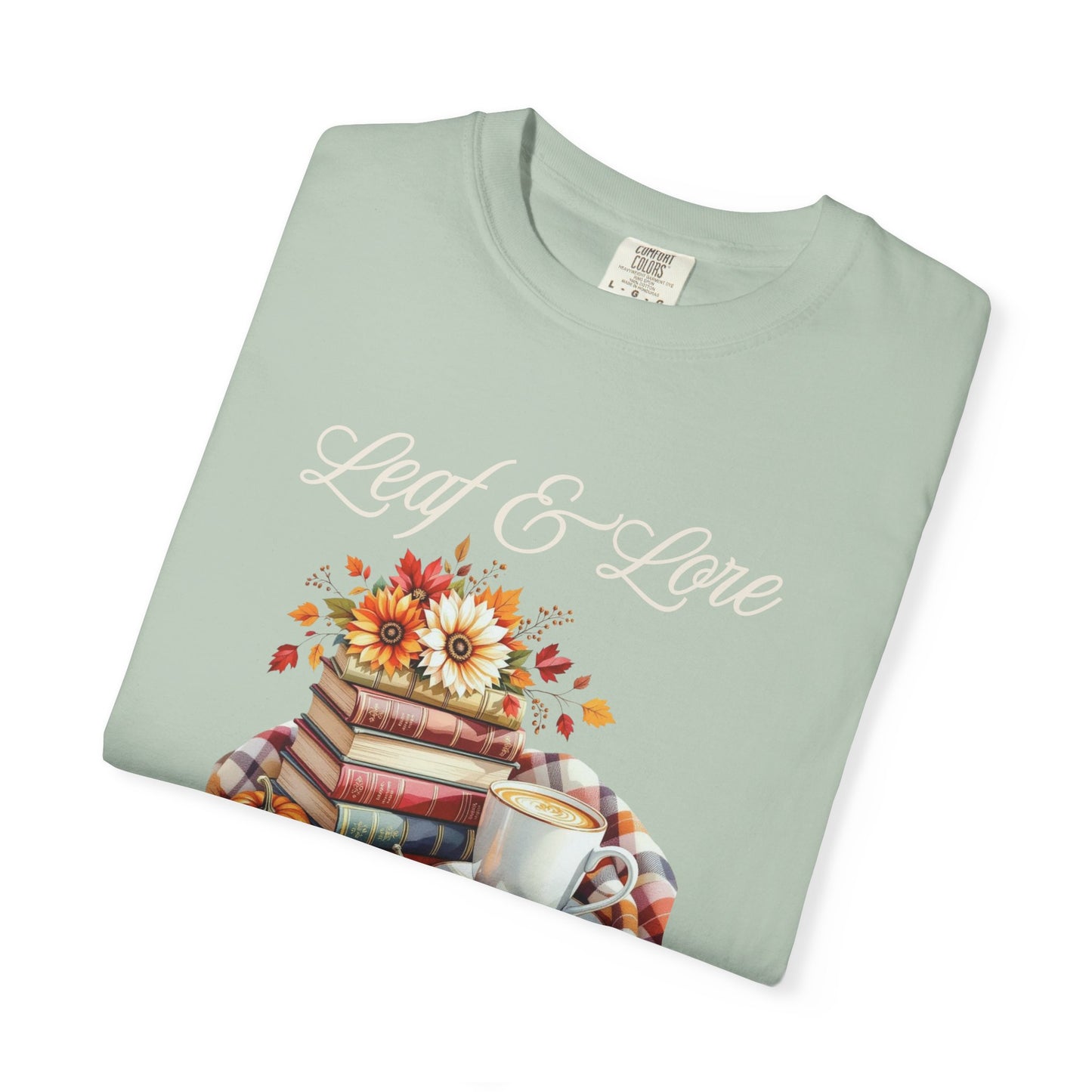 Cozy Book Lover Tee Unisex T-shirt Literary Apparel Leaf and Lore Readers' Society Autumn Vibes Gift Comfort Colours Shirt