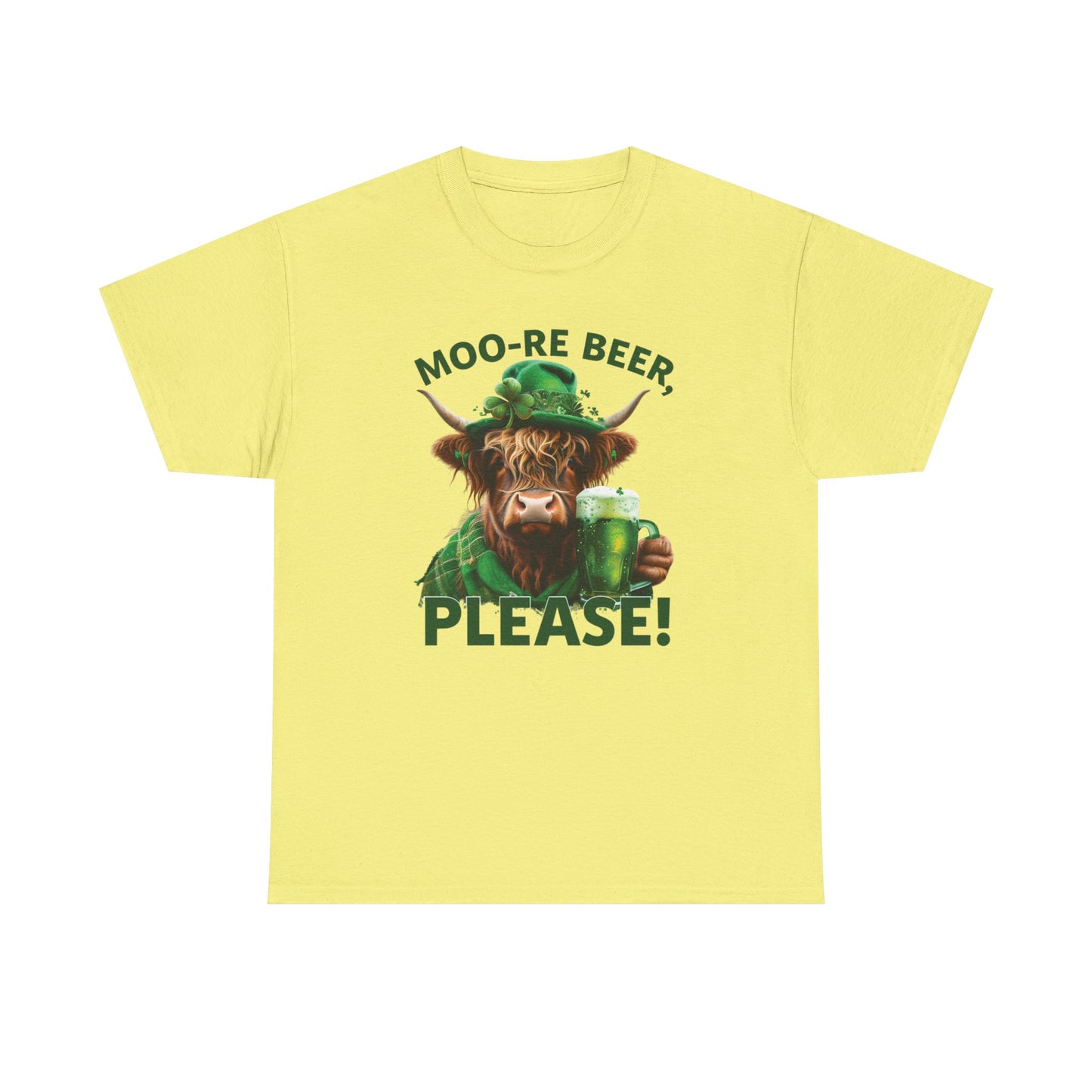 Moo-Re Beer St. Patrick's Day Unisex Cotton Tee