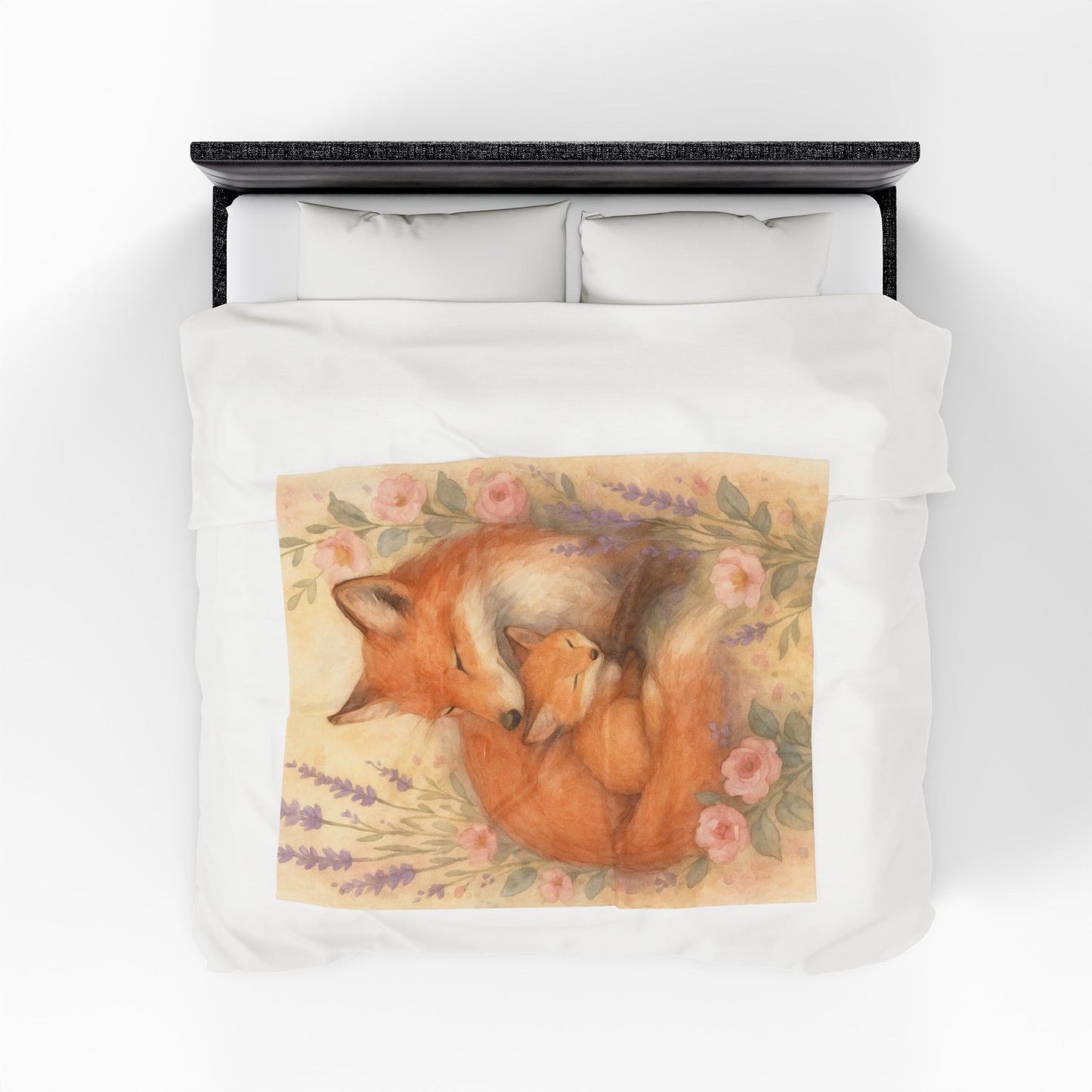 L'il Fox Family Velveteen Plush Blanket