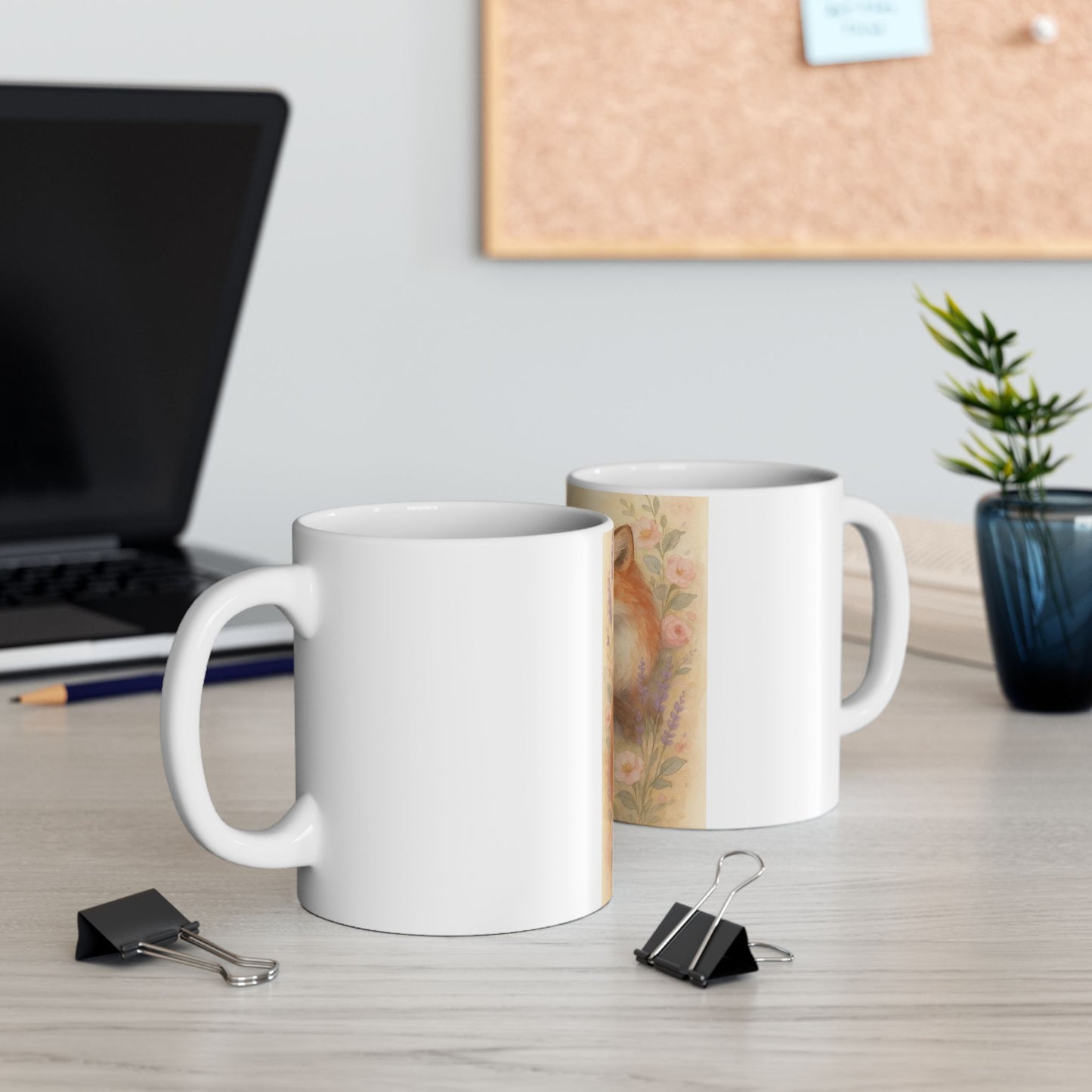 Cozy Fox Family Ceramic Mug - Perfect Gift for Moms