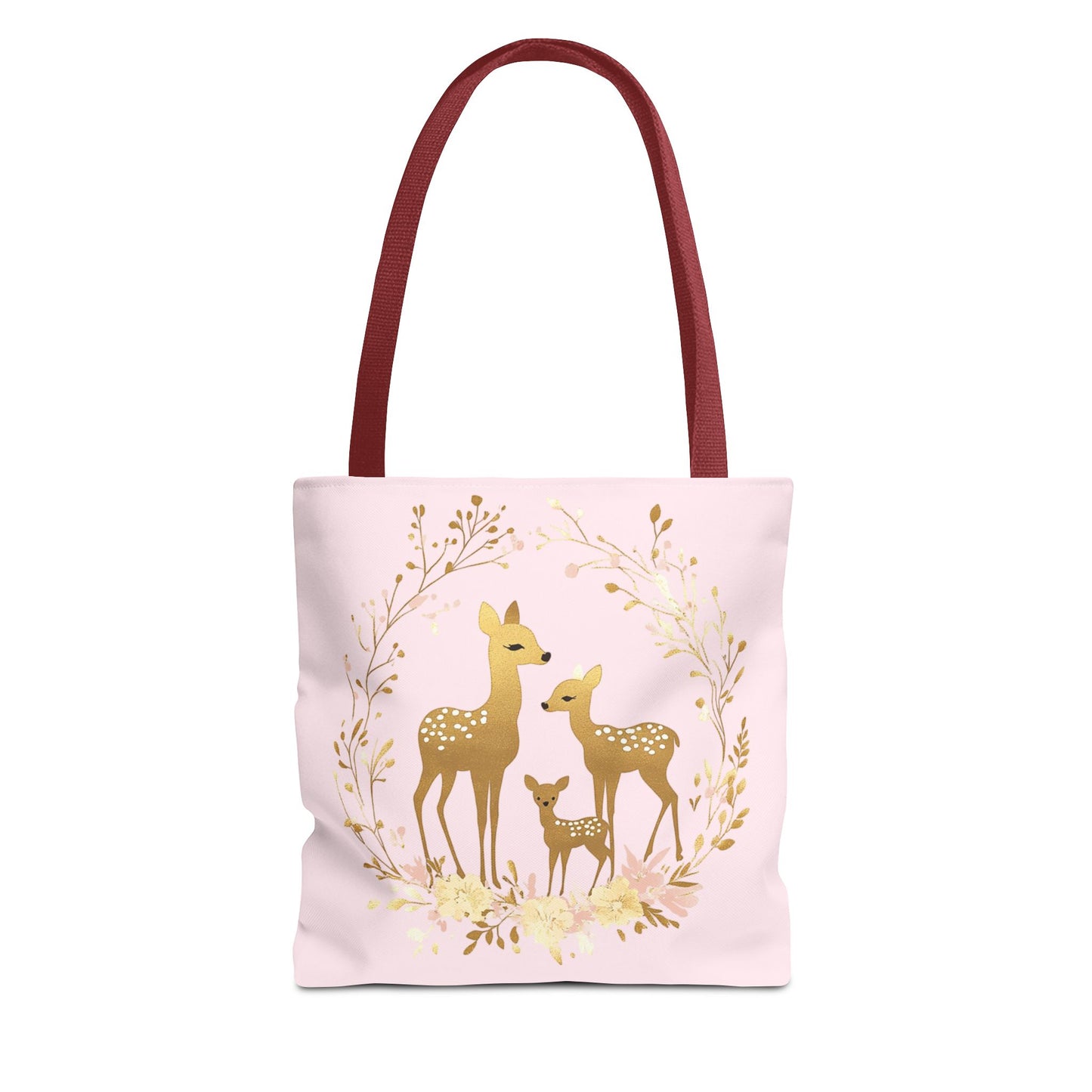 Elegant Floral Deer Tote Bag - Cute & Stylish Eco-Friendly Shopping Bag