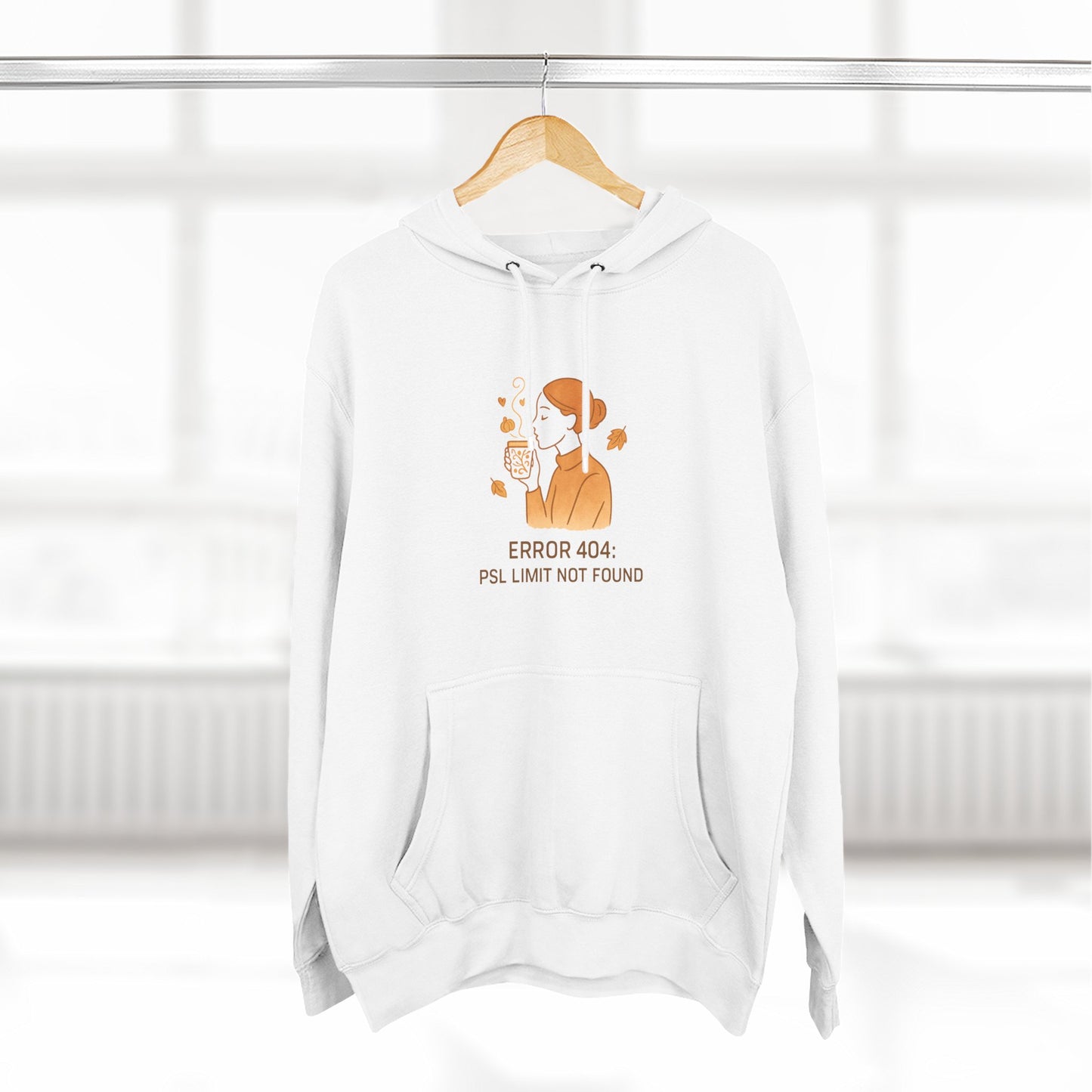 Fall Hoodie Funny Relatable Cozy Fleece Hoodie for Tech Lovers Pumpkin Spice Theme Quirky Sweatshirt Casual Wear Gift Fun Tech Apparel