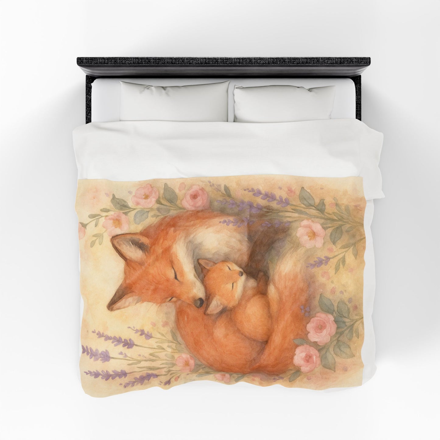 L'il Fox Family Velveteen Plush Blanket