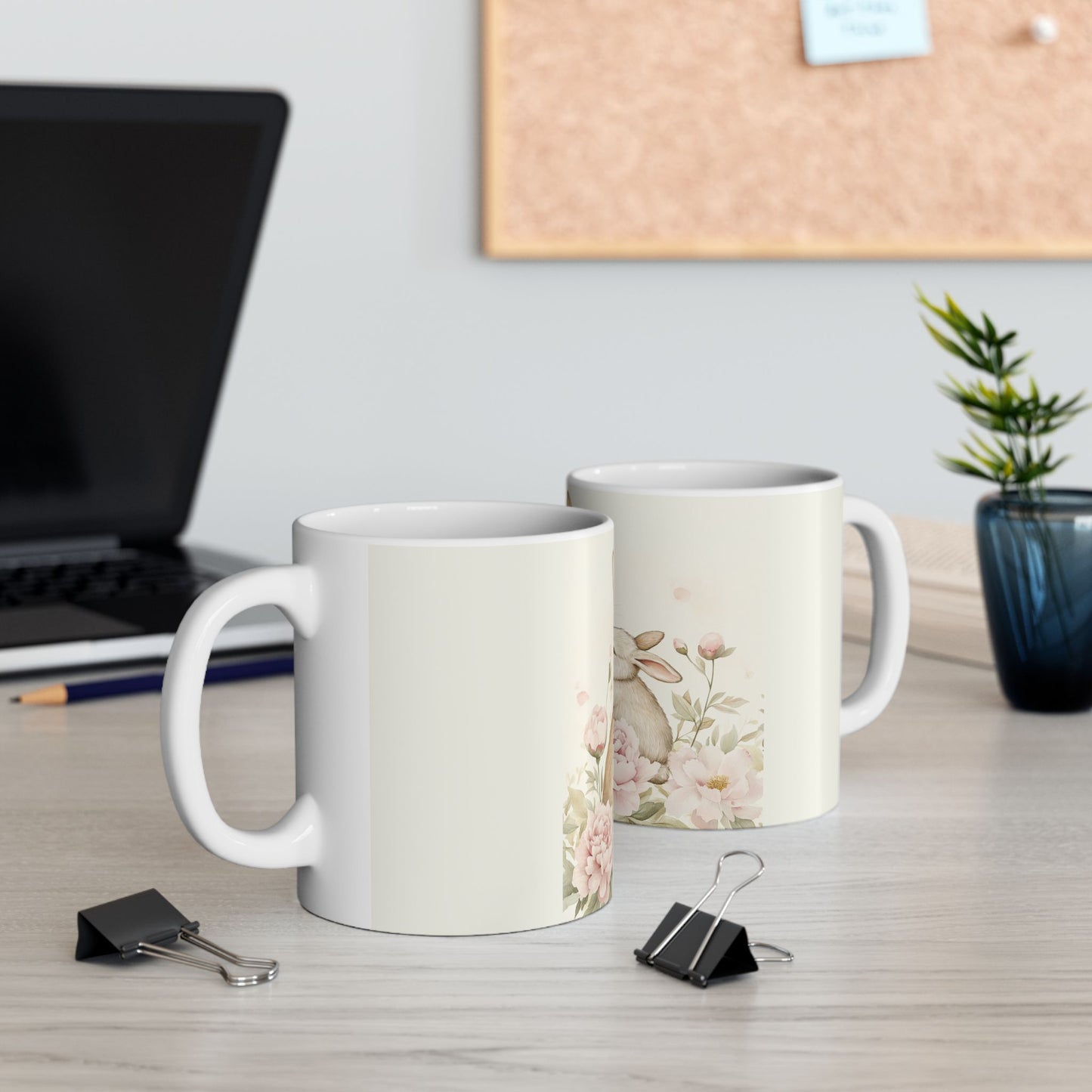 Somebunny Loves You Ceramic Mug - Perfect for Mother's Day & Spring Decor