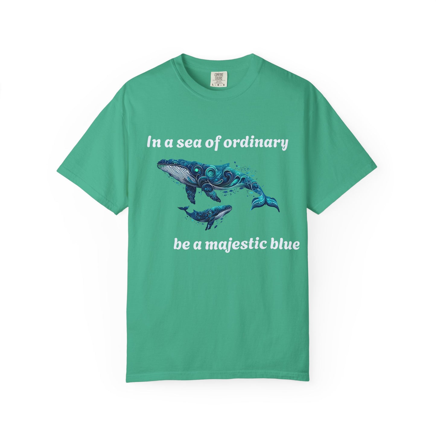 Blue Whale Unisex T-shirt with Inspirational Quote