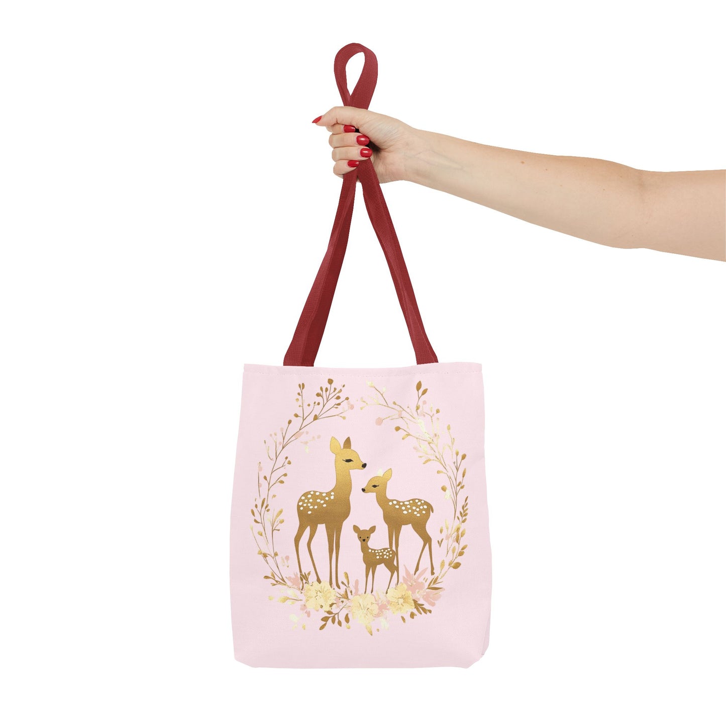Elegant Floral Deer Tote Bag - Cute & Stylish Eco-Friendly Shopping Bag