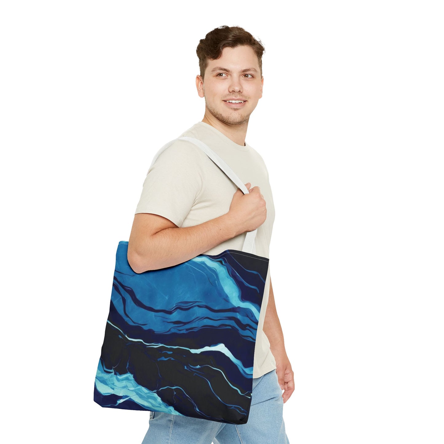 Ocean Wave Tote Bag - Stylish and Versatile for Beach Days and Everyday Use