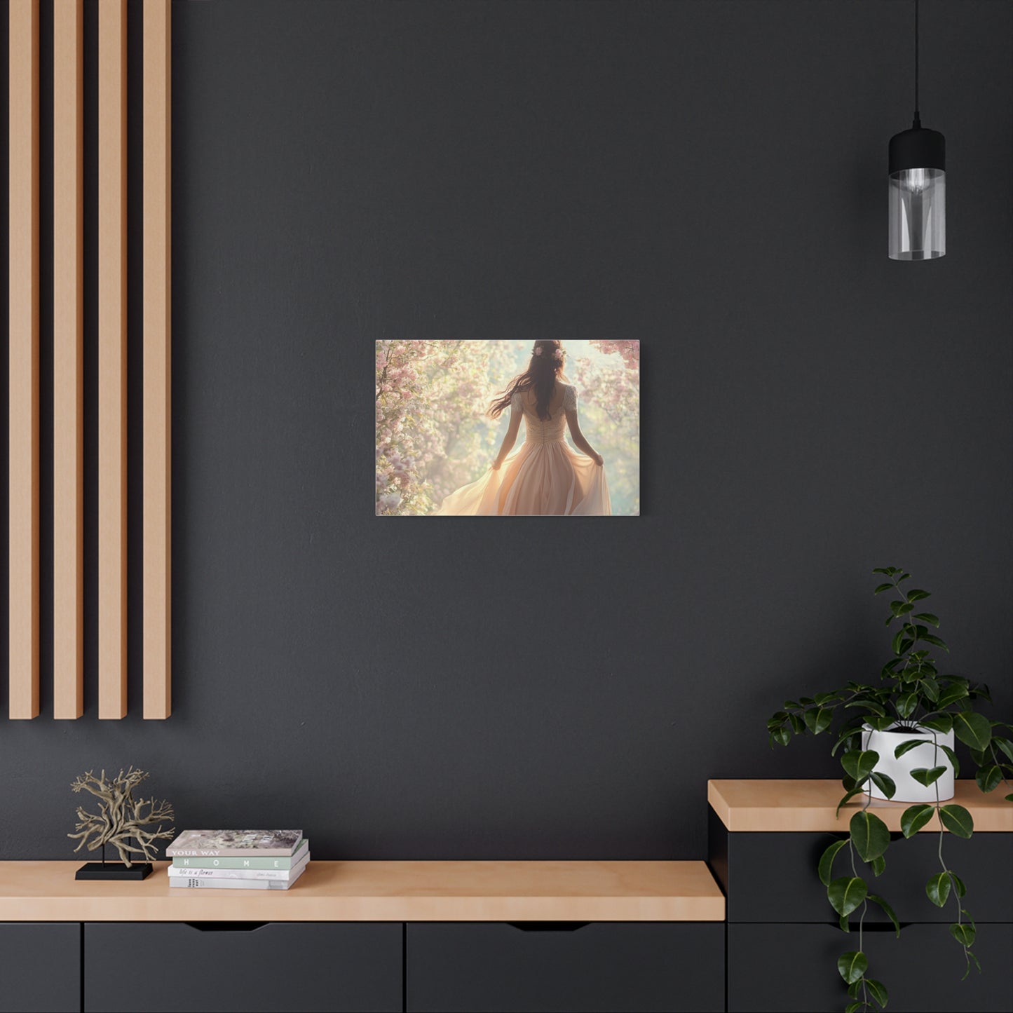 Running through the Woods Canvas Print - Whimsical Art for Home Decor