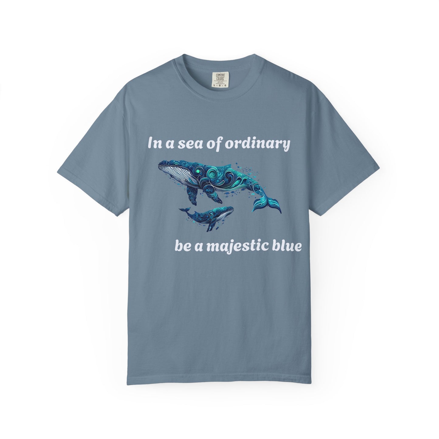 Blue Whale Unisex T-shirt with Inspirational Quote
