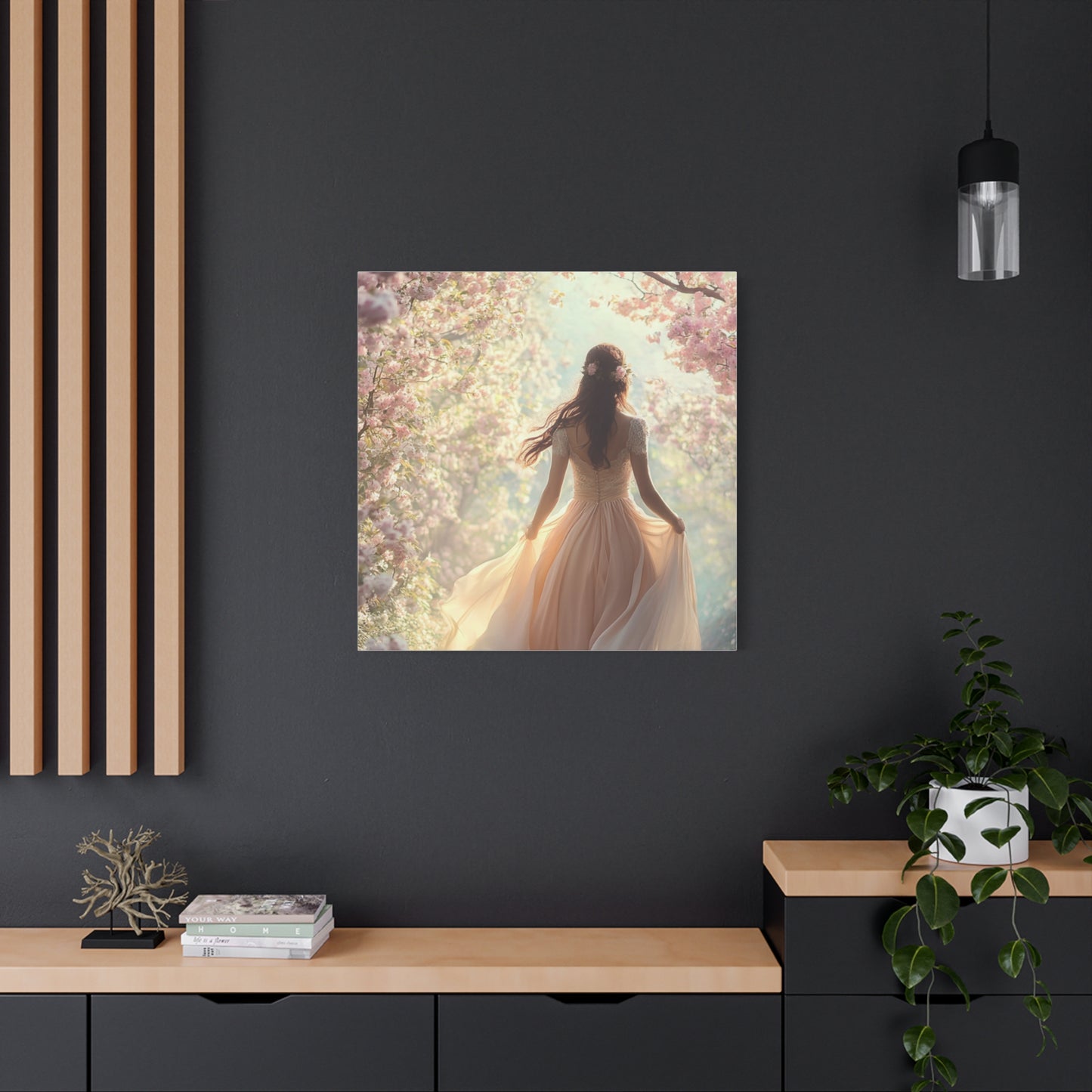 Running through the Woods Canvas Print - Whimsical Art for Home Decor