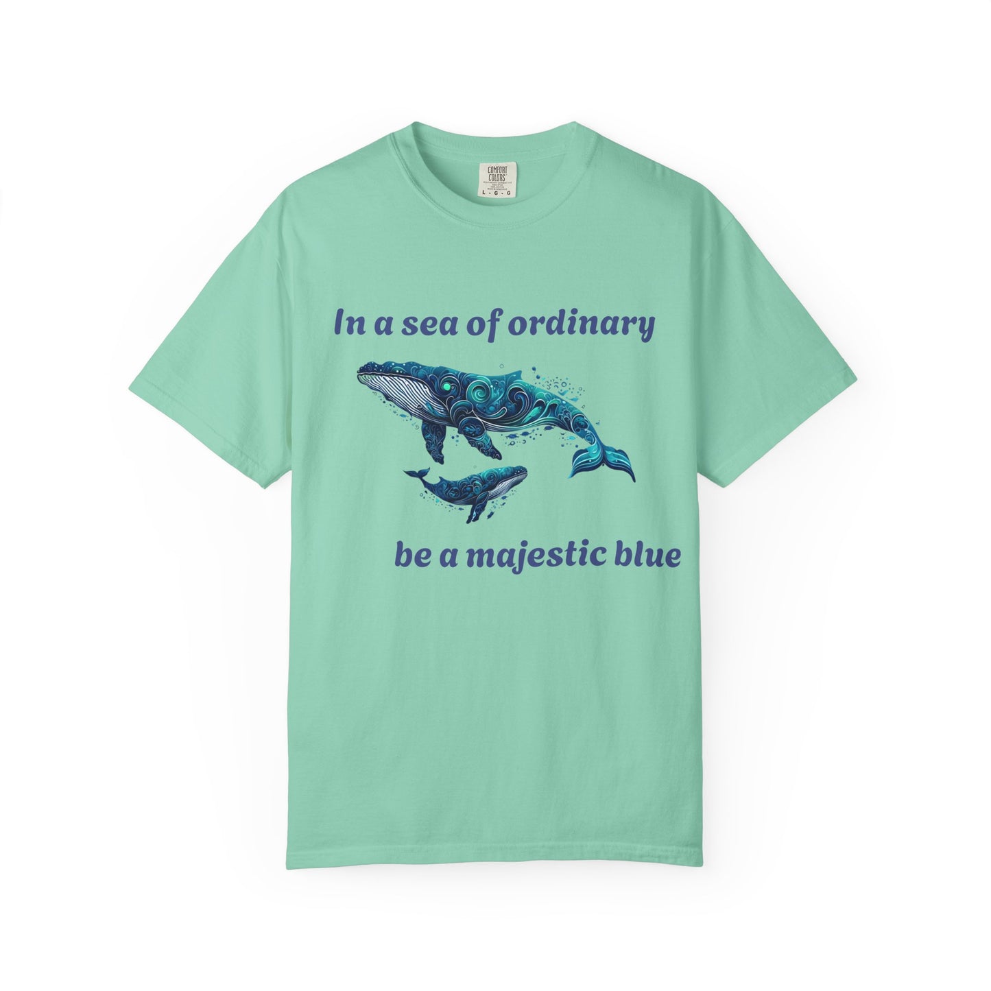 Blue Whale Unisex T-shirt with Inspirational Quote