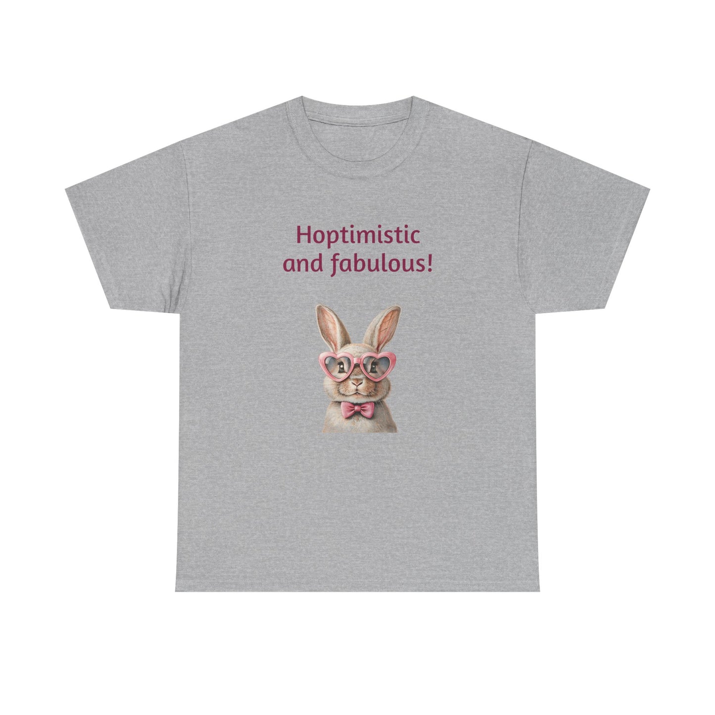 Hoptimistic and Fabulous Unisex Heavy Cotton Tee