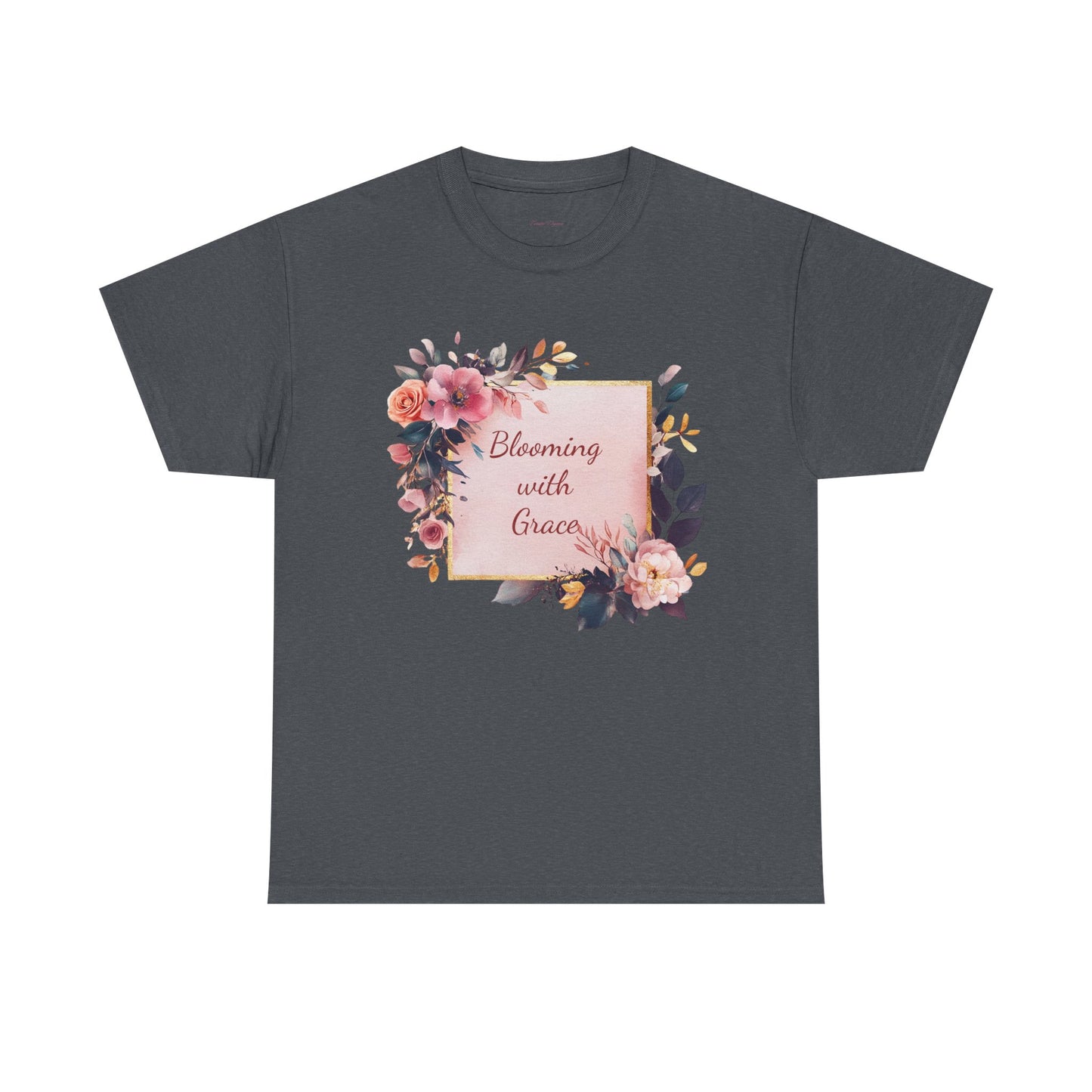 Blooming with Grace Unisex Heavy Cotton Tee - Floral Design T-Shirt for Spring