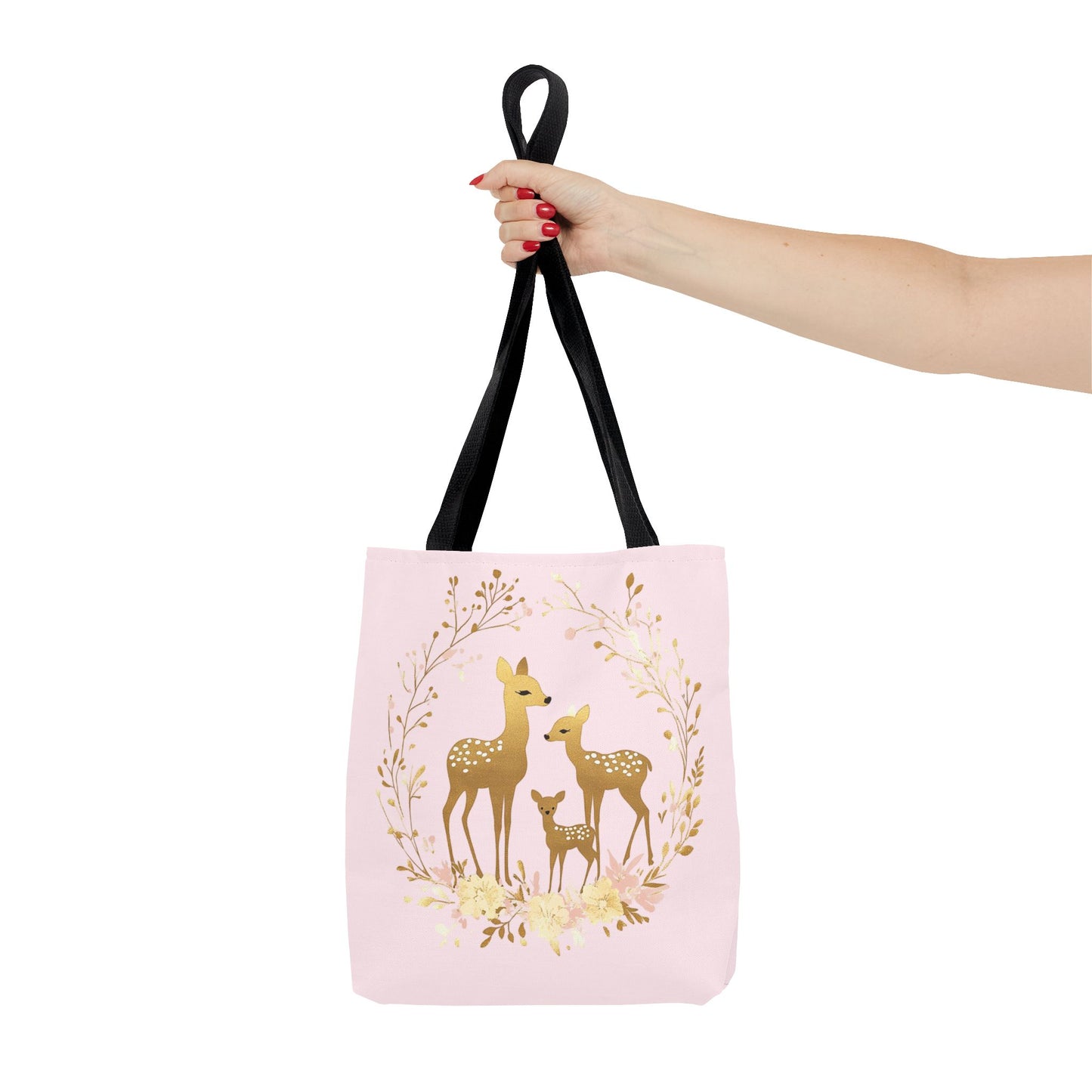 Elegant Floral Deer Tote Bag - Cute & Stylish Eco-Friendly Shopping Bag