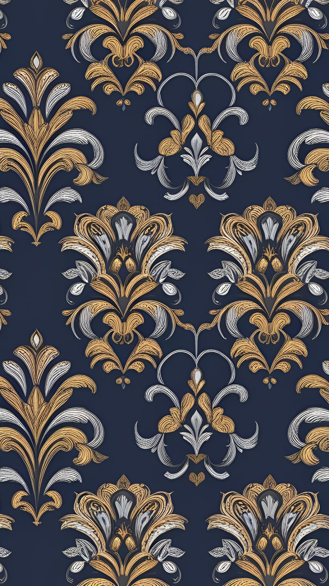 #26 Navy and Gold Patterns