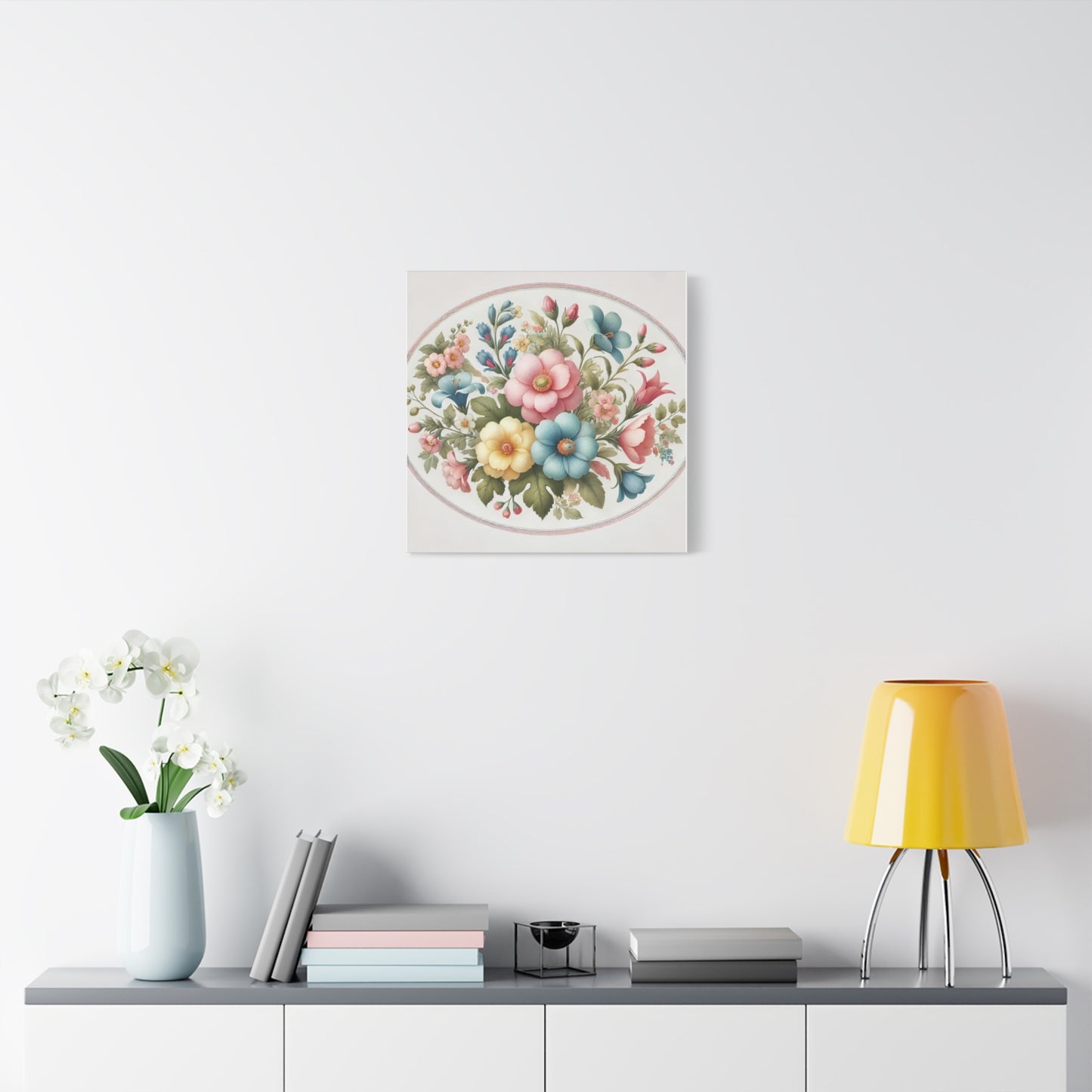 Floral Matte Canvas Wall Art - Vibrant Flower Design for Home Decor