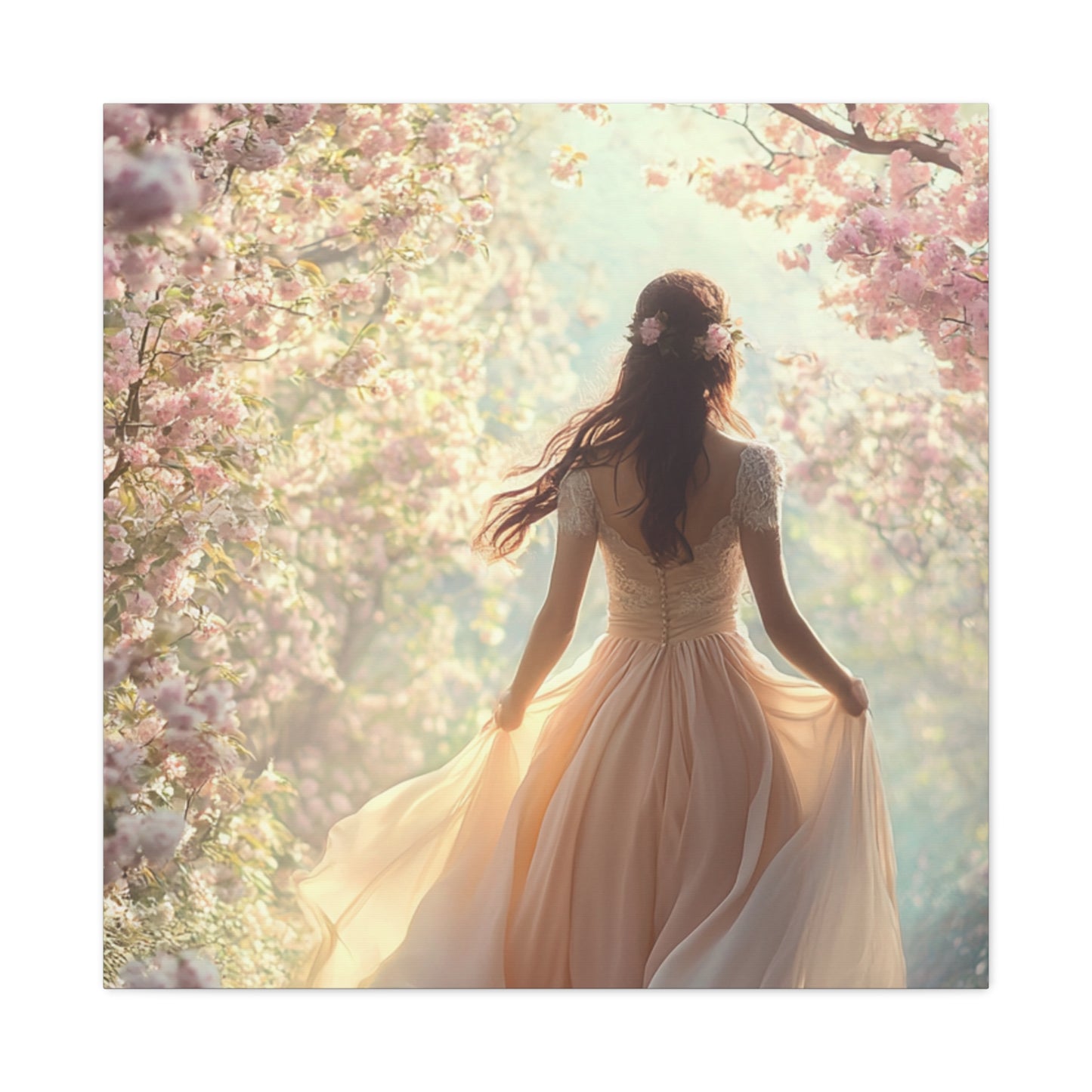 Running through the Woods Canvas Print - Whimsical Art for Home Decor