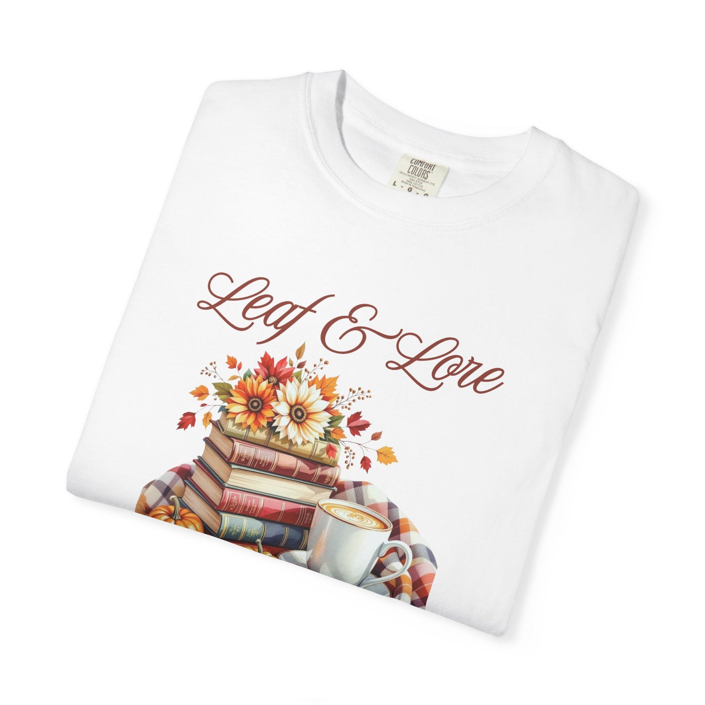 Cozy Book Lover Tee Unisex T-shirt Literary Apparel Leaf and Lore Readers' Society Autumn Vibes Gift Comfort Colours Shirt